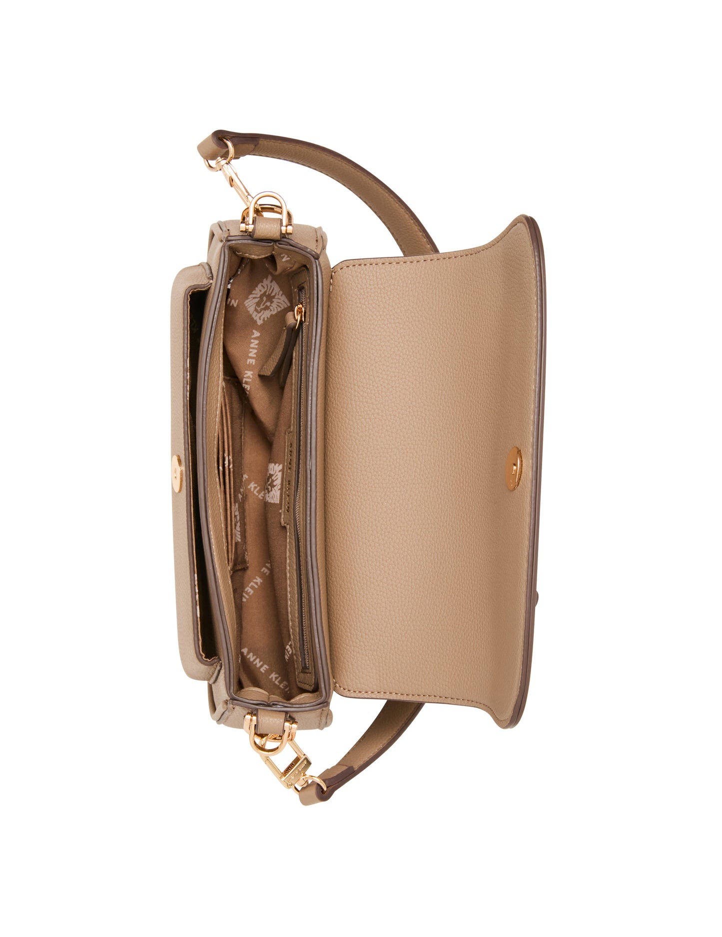 Anne Klein Tortoise Chain Link Shoulder Bag in Truffle