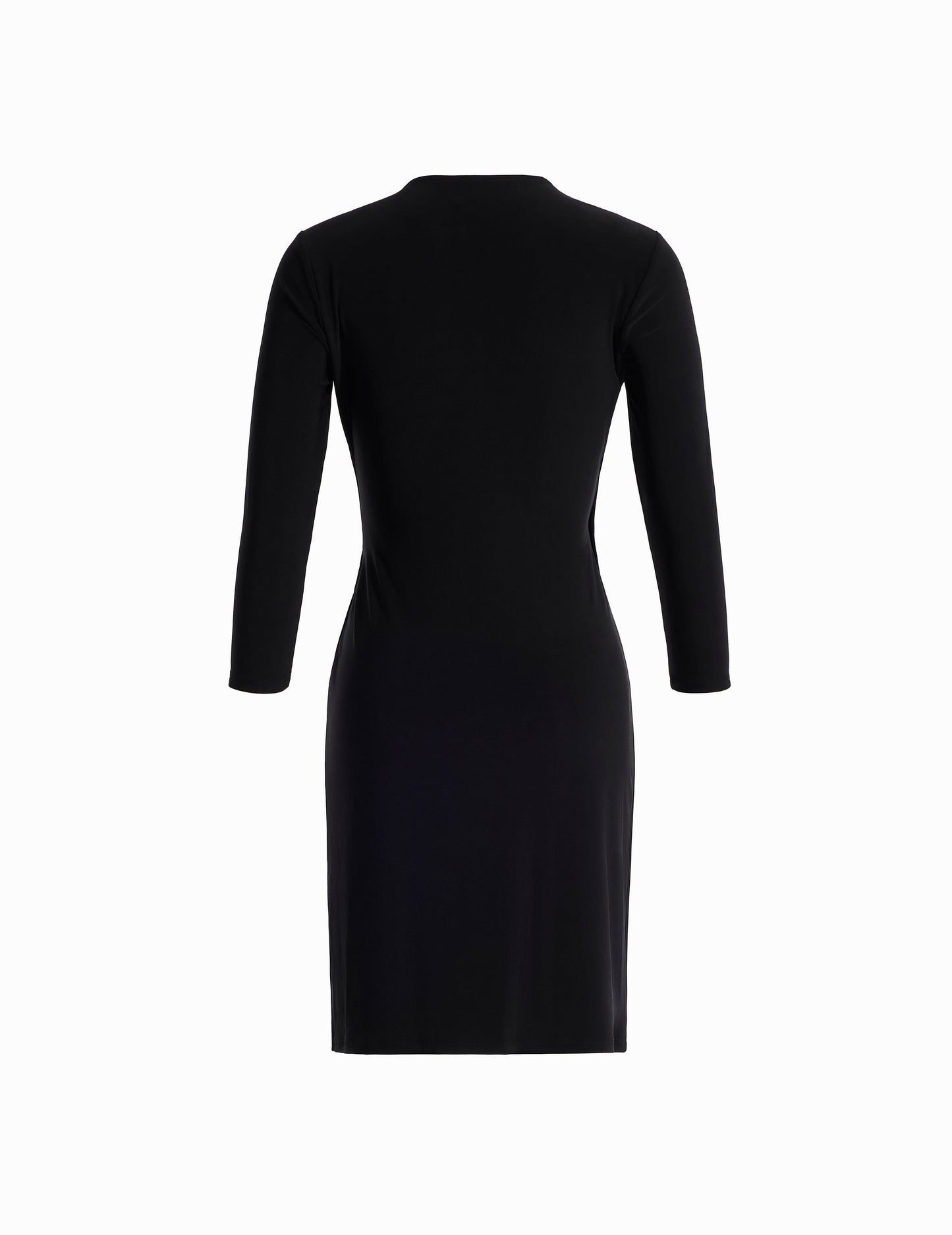 Anne Klein Faux Wrap Dress in Black