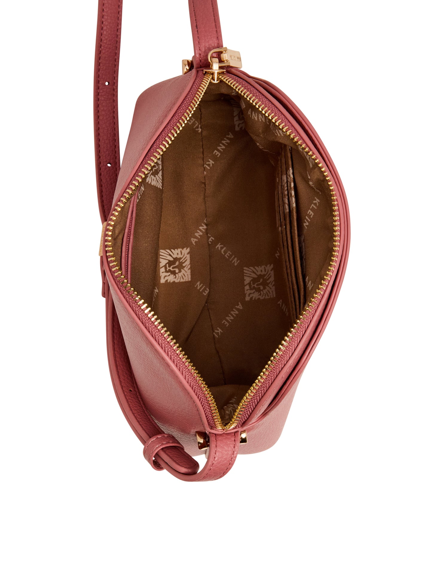 Anne Klein Dome Crossbody Bag with Detachable Card Case in Canyon Rose | Anne Kle
