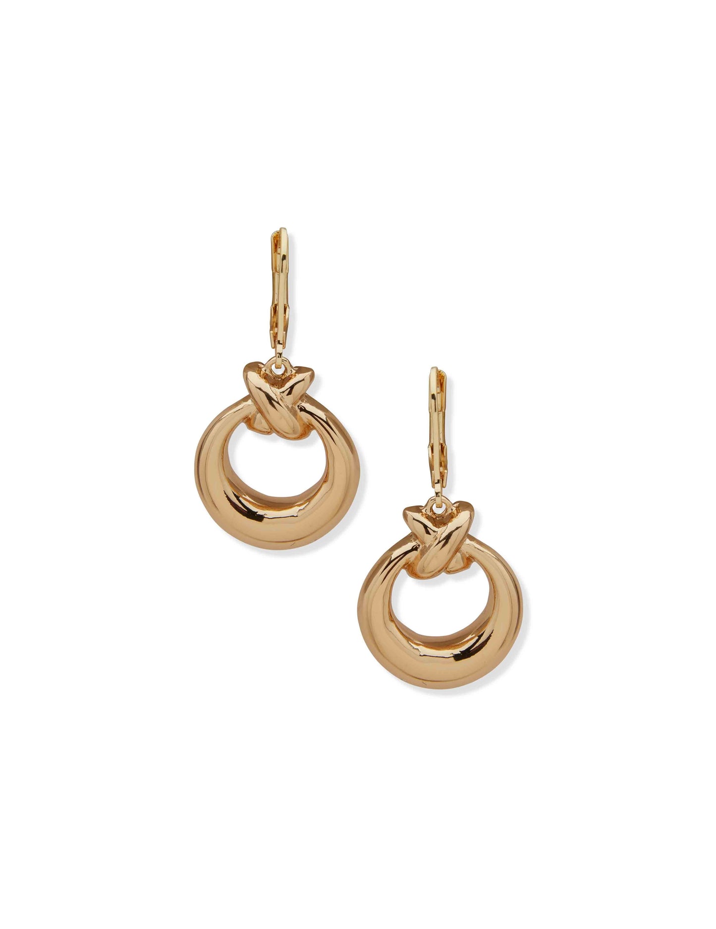 Anne Klein Pe Open Circle Drop-Gld