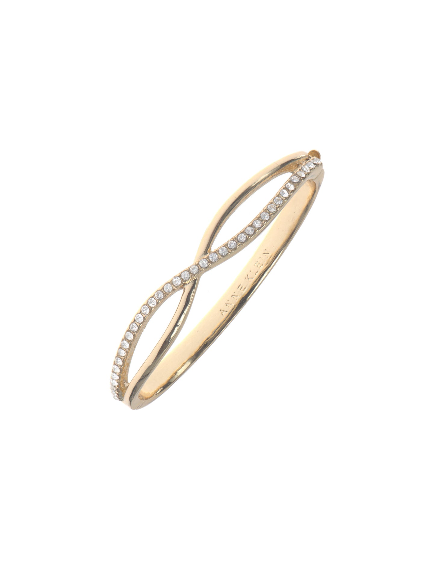 Anne Klein Crisscross Crystal Bangle Bracelet