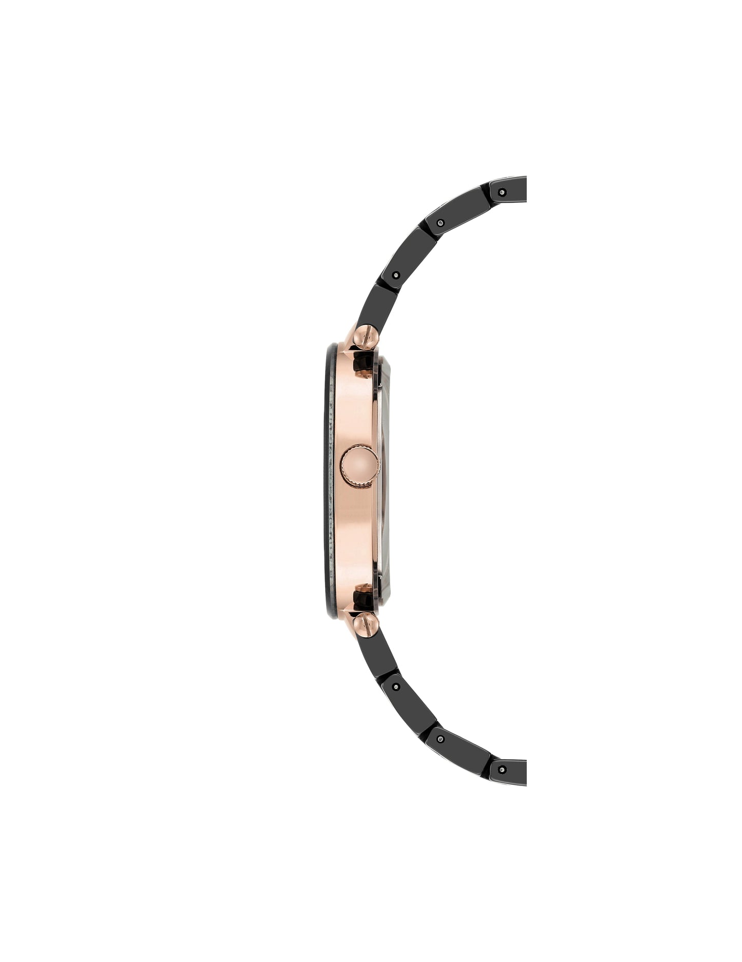Anne Klein Ceramic Bracelet Watch with Diamonds