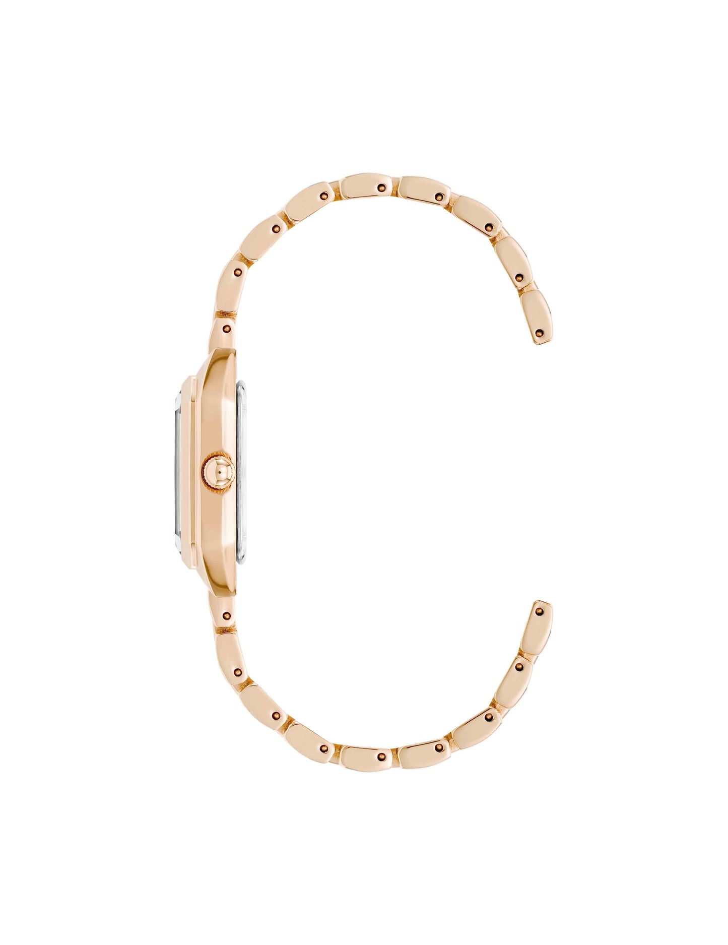 Anne Klein Petite Octagonal Bracelet Watch in Rose Gold