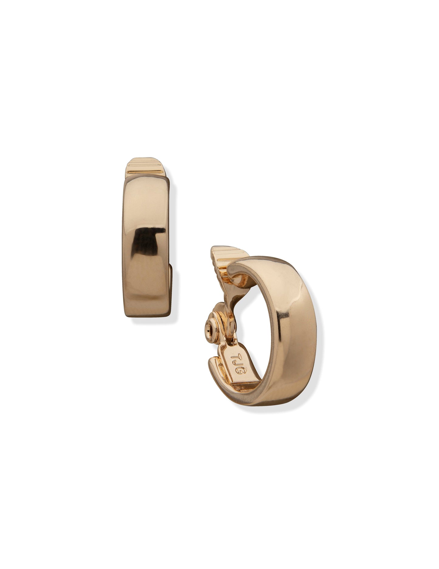 Anne Klein Gold-Tone Clip Hoop Earrings