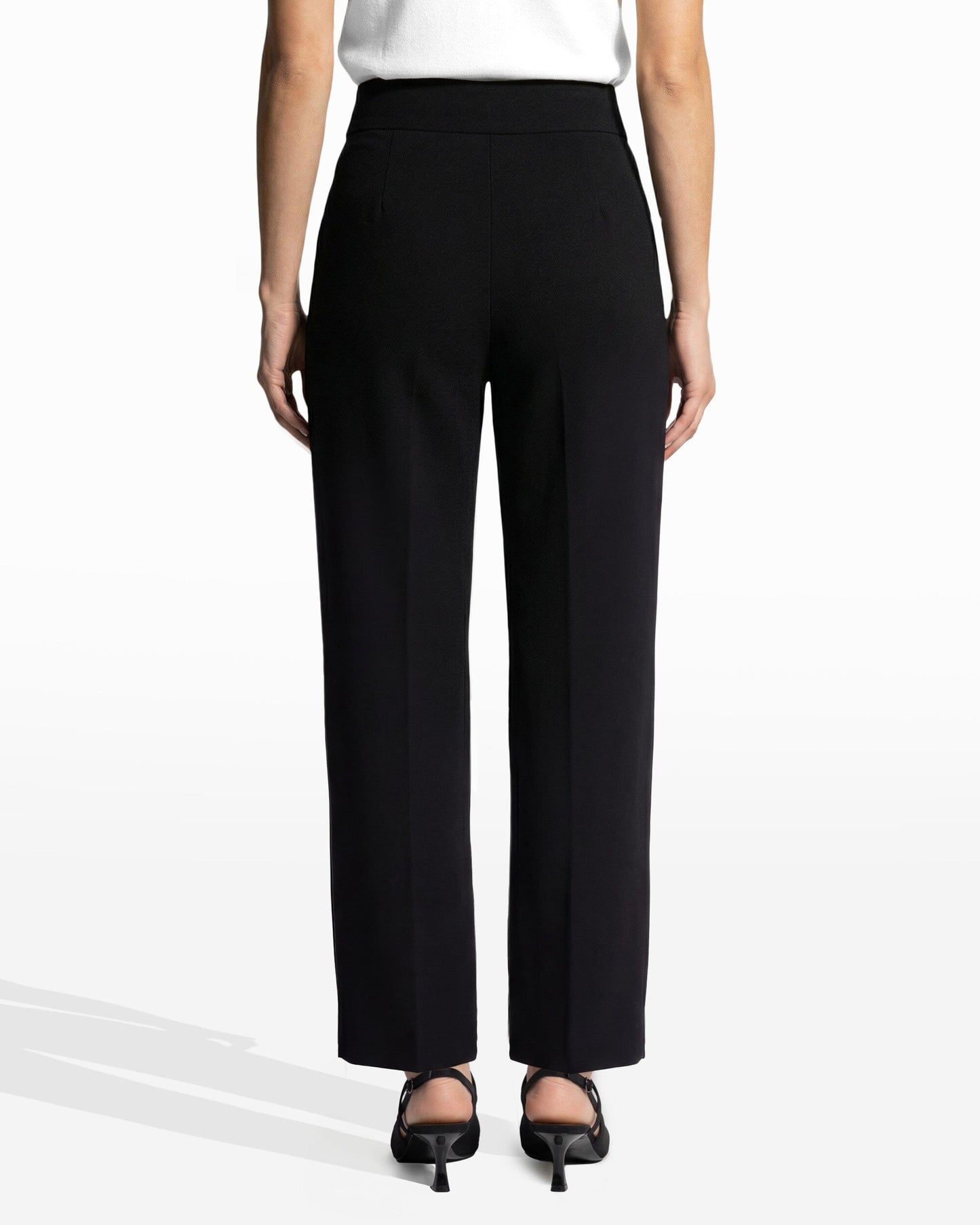 Anne Klein High Rise Pull On Wide Leg Pant