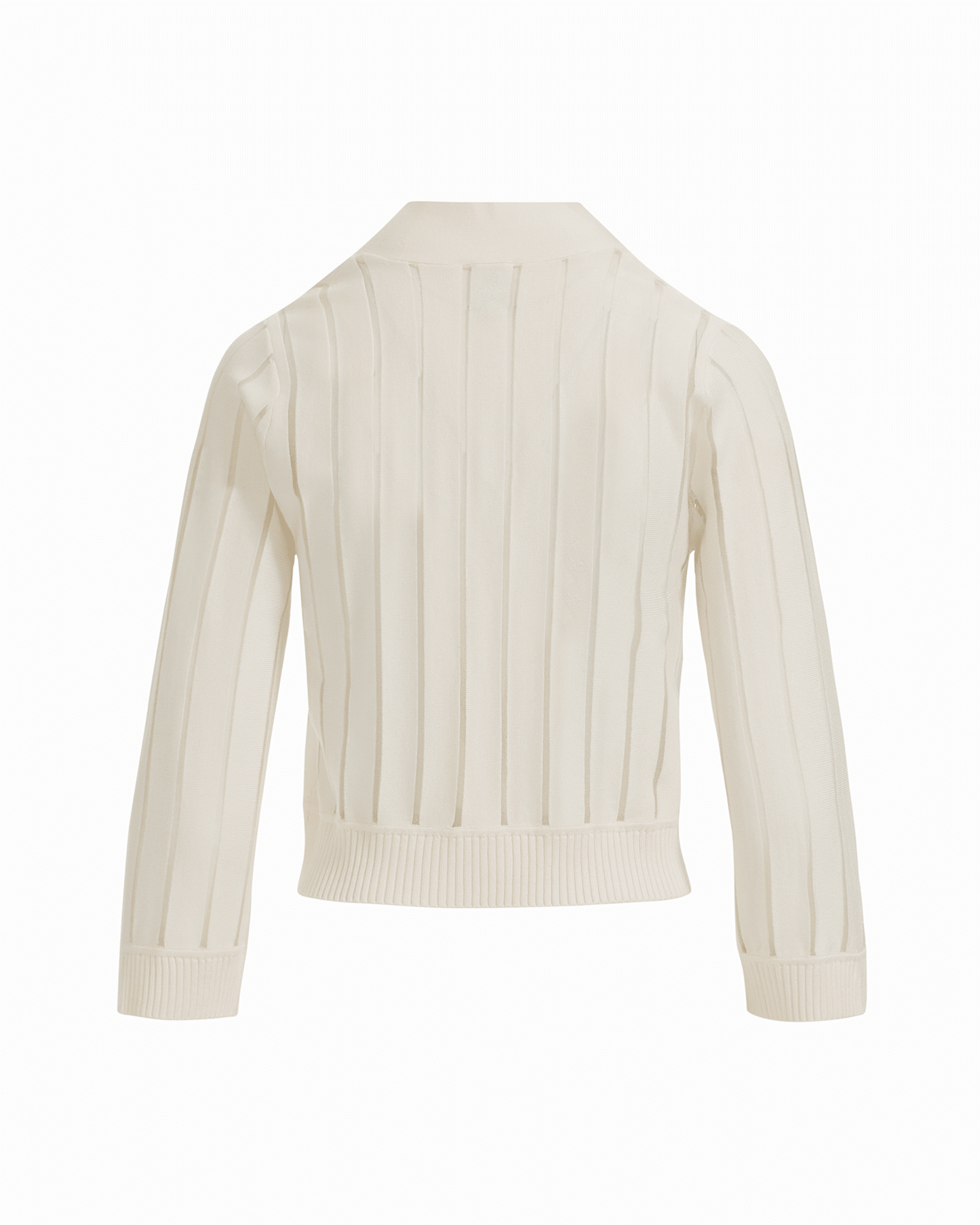 Anne Klein Sheer Stripe Three-Quarter Shrug