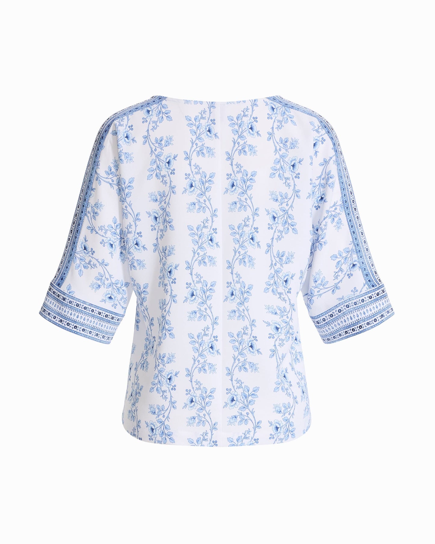 Anne Klein Three-Quarter Sleeve Bateau Neck Top