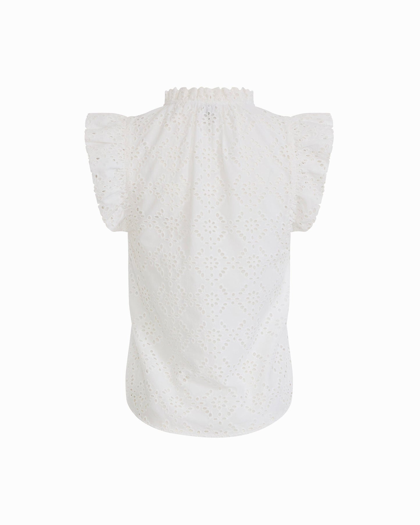 Anne Klein V-Neck Flutter Sleeve Blouse
