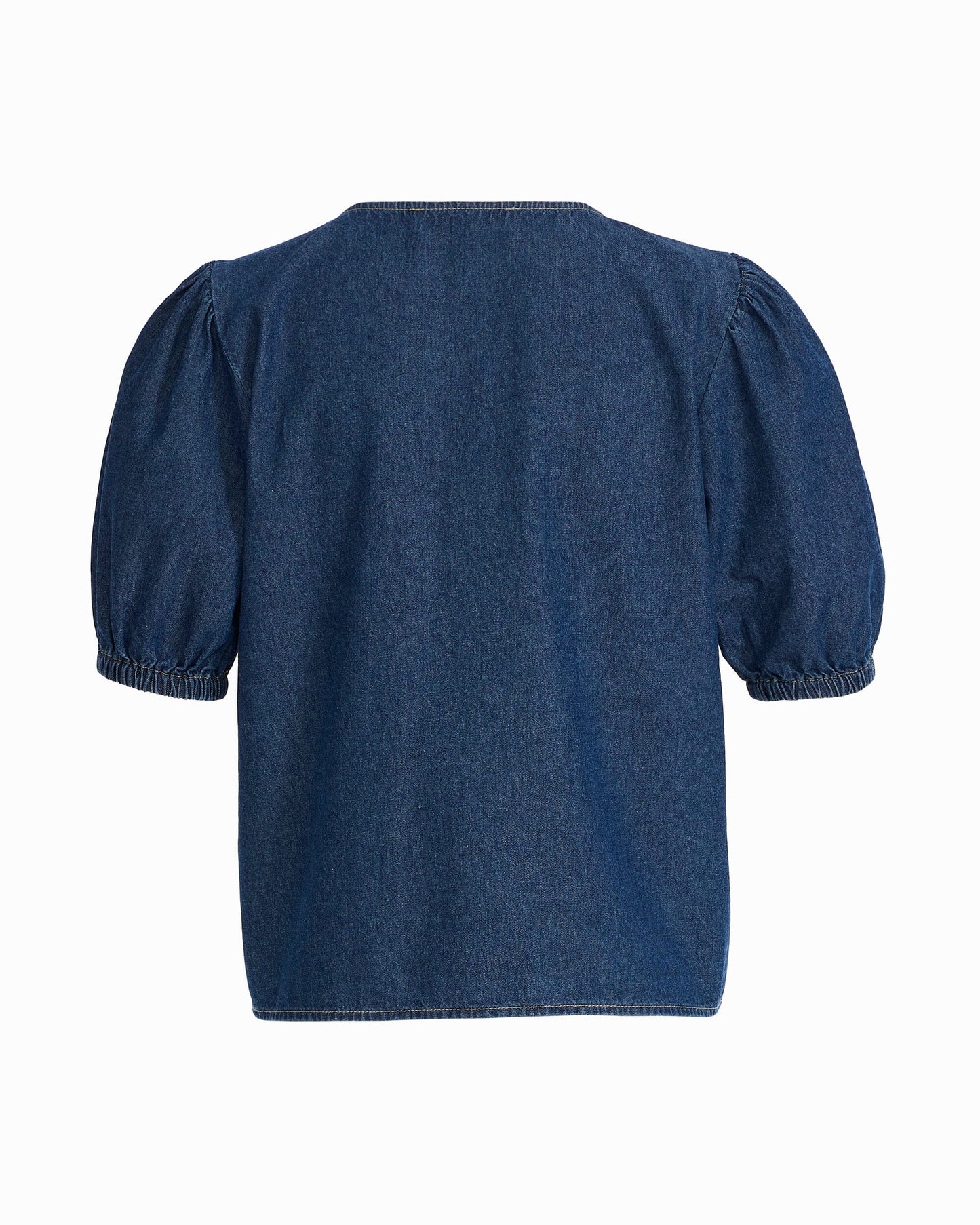 Anne Klein Gathered Short Sleeve Blouse