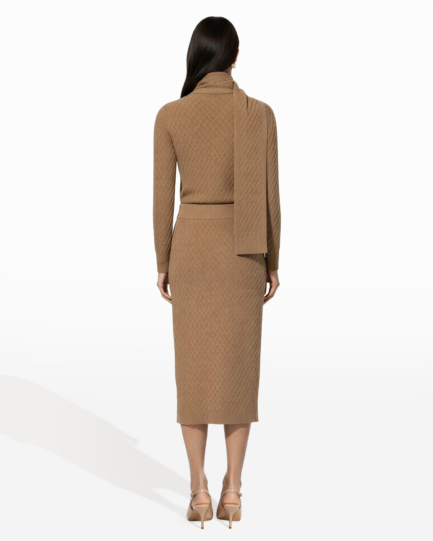 Anne Klein Diamond Stitch Skirt Sweater Skirt| Anne klein