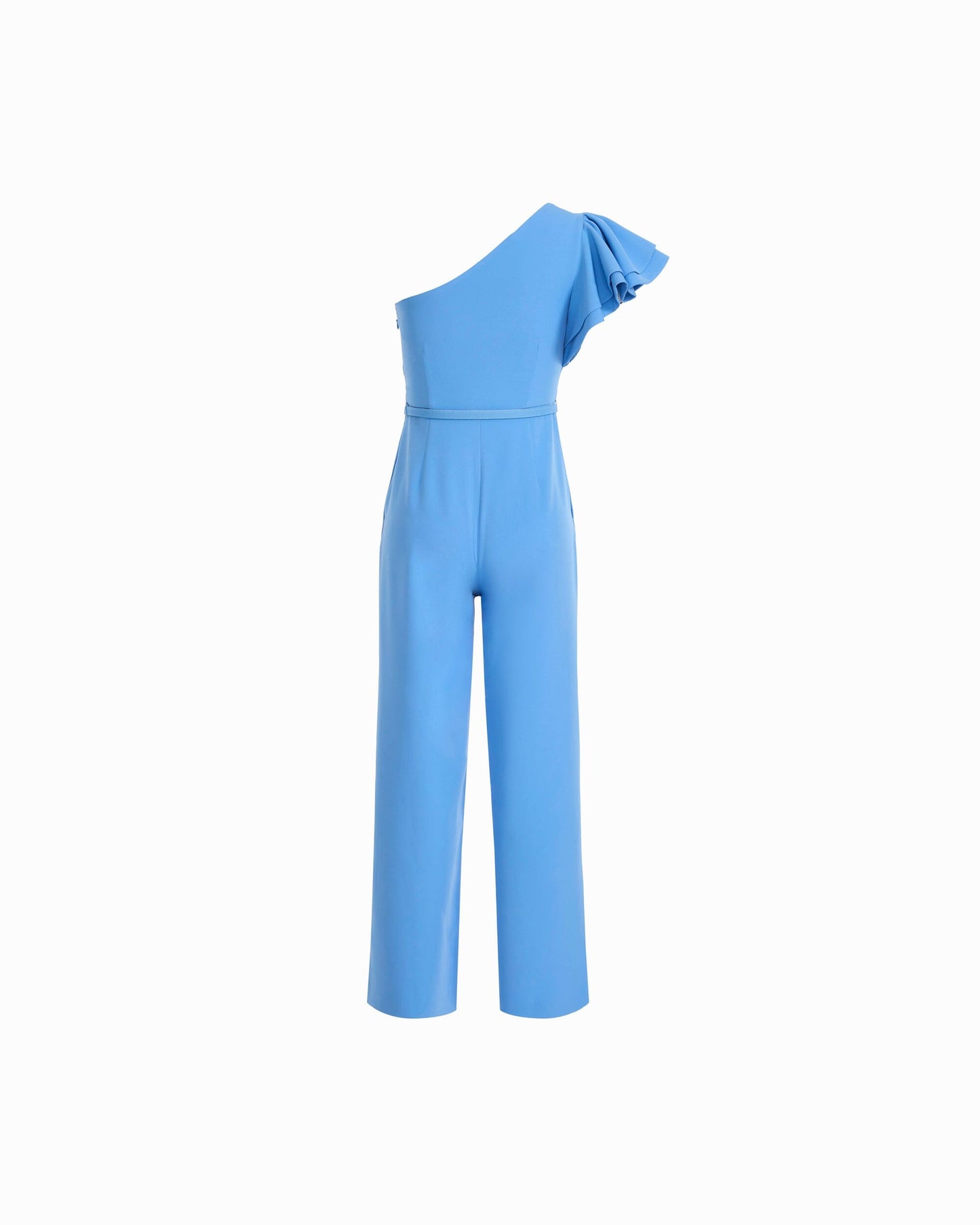 Anne Klein One Shoulder Ruffle Jumpsuit