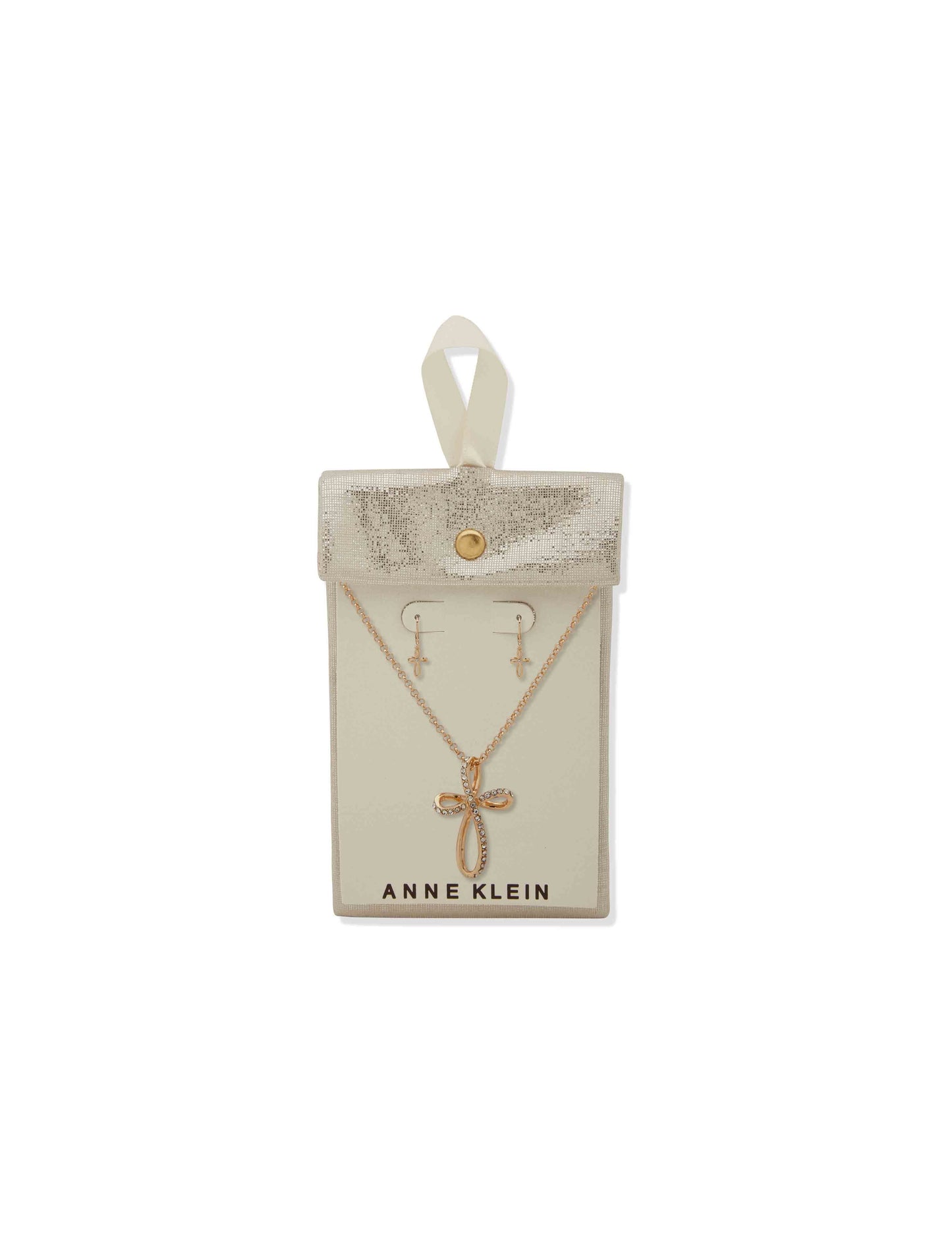Anne Klein Se Nk/Er Infinity Cross Pndt-Gld/Cry