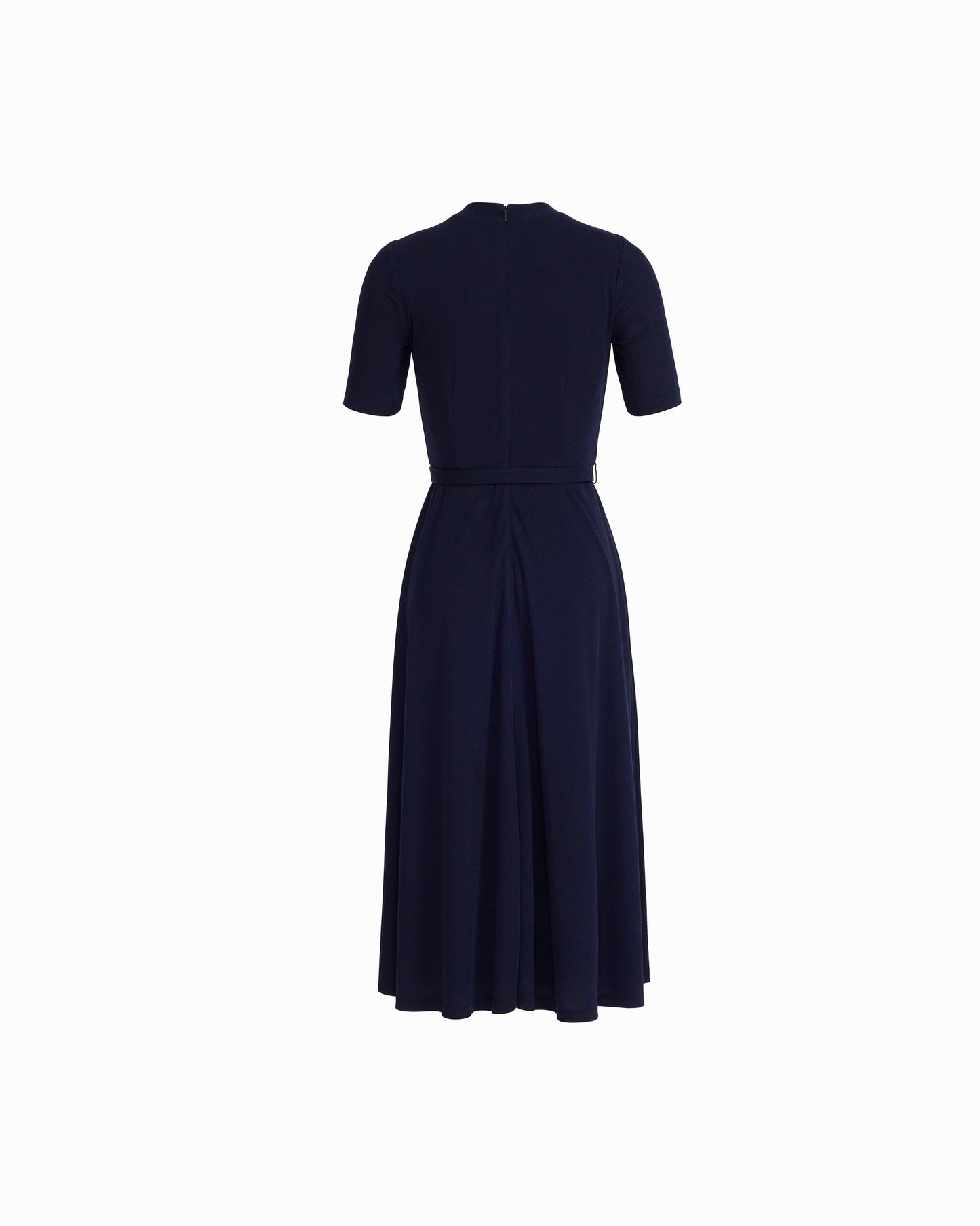 Anne Klein Twist Neck Fit and Flare Midi Dress