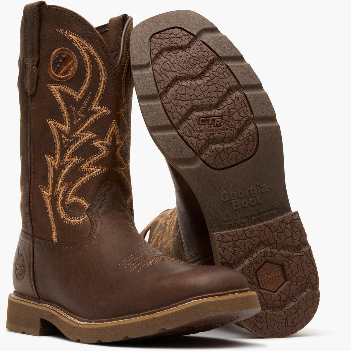 Men Georgia Boot Core 37 11" Western Pull-On Work Boot