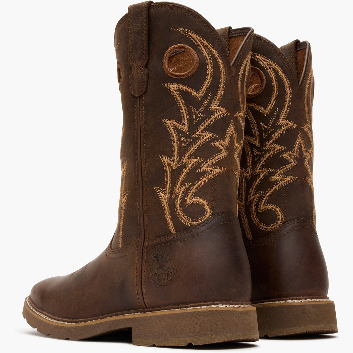 Men Georgia Boot Core 37 11" Steel Toe Western Pull-On Work Boot