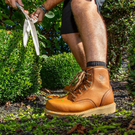Men Georgia Boot Wedge Steel Toe Work Boot