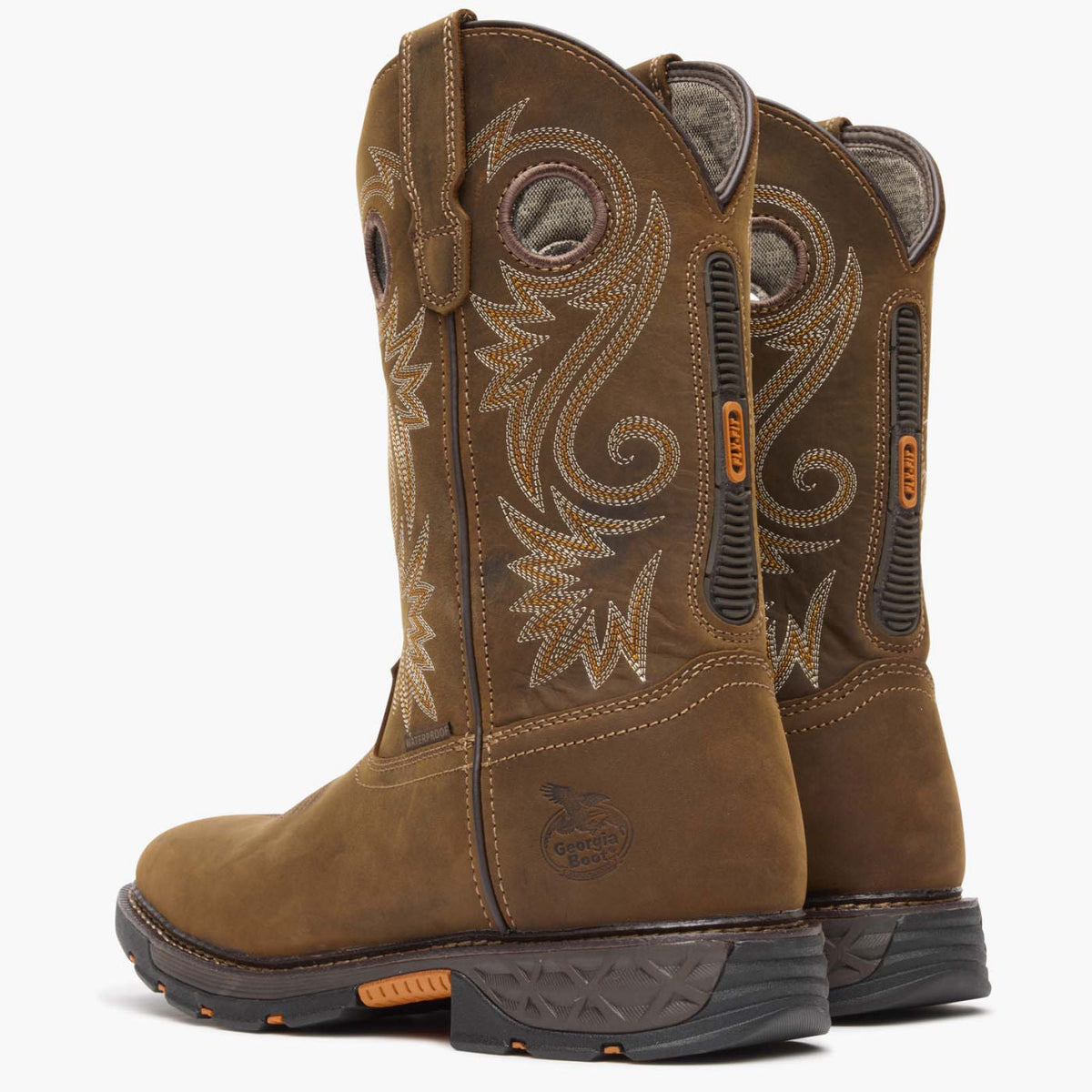 Men Georgia Boot Men's Carbo-Tec FLX Waterproof Pull-On Work Boot