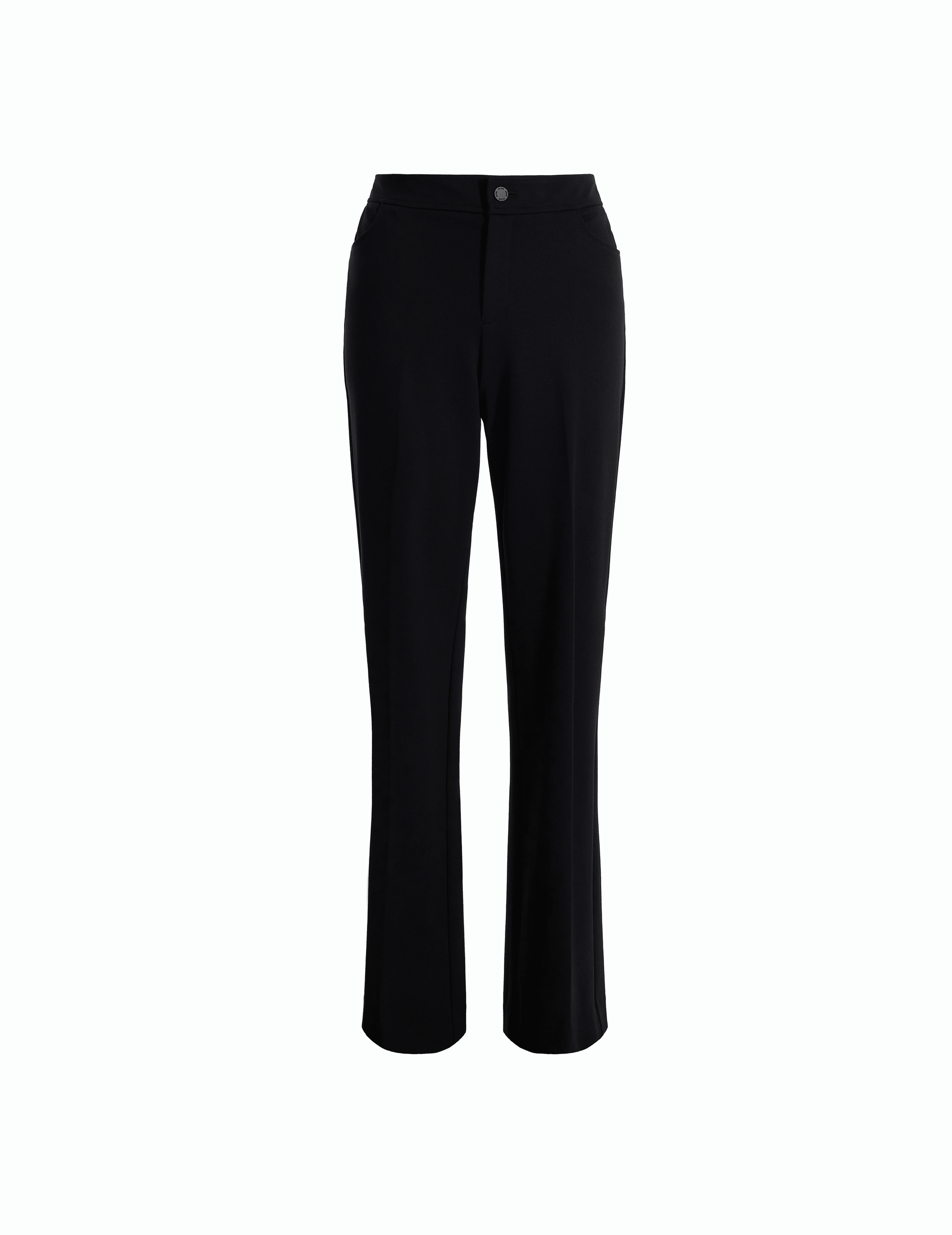 Anne Klein Fly Front Bootleg Pant in Black