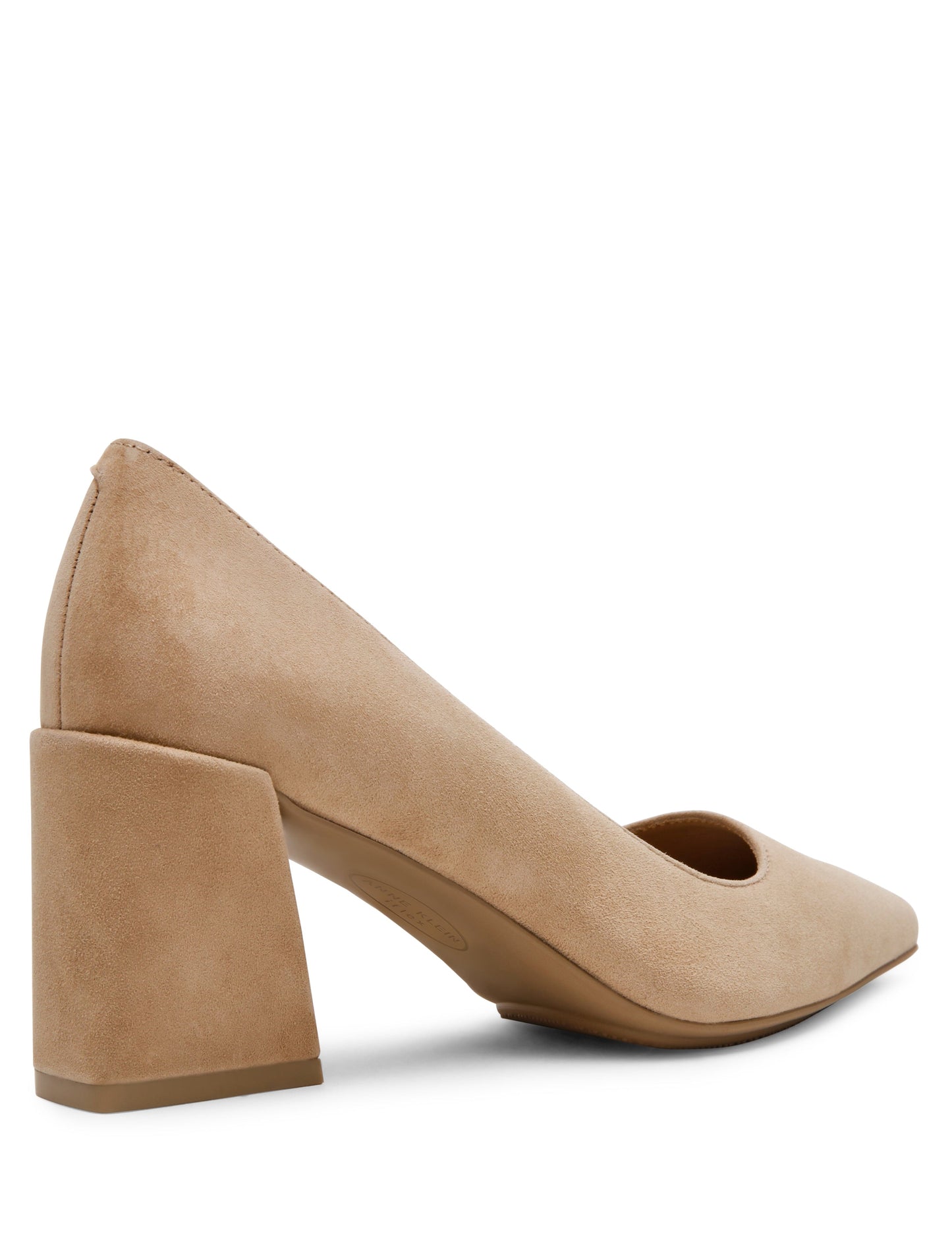 Anne Klein Relena Leather Pump in Sand Suede