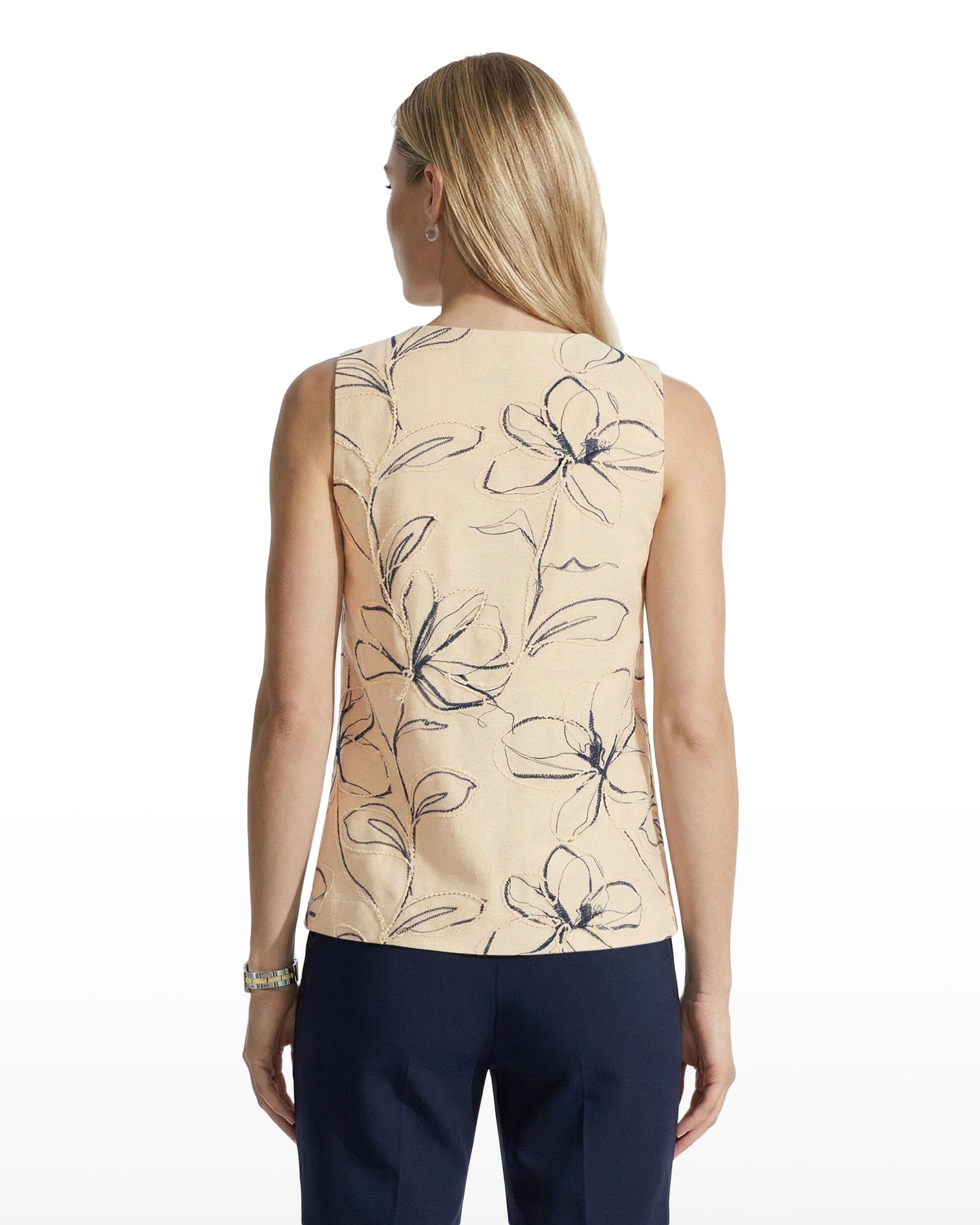 Anne Klein Shell Top with Tall Hem