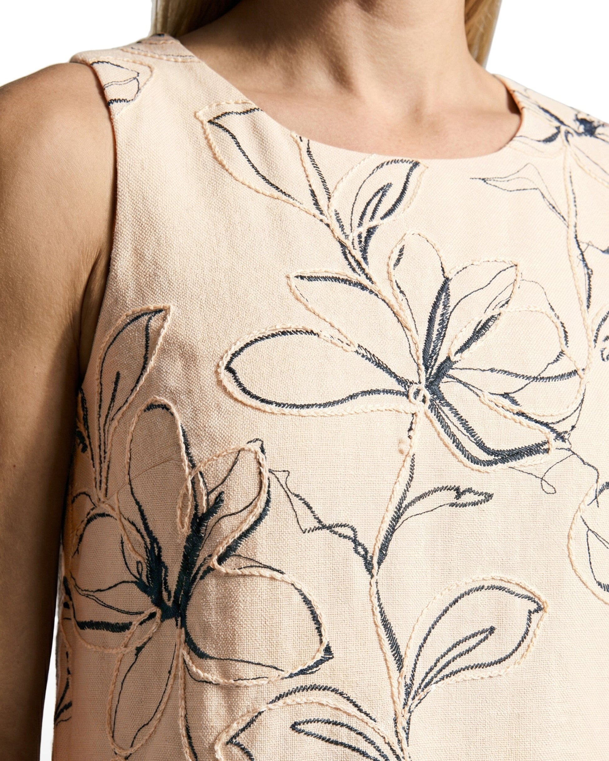 Anne Klein Shell Top with Tall Hem