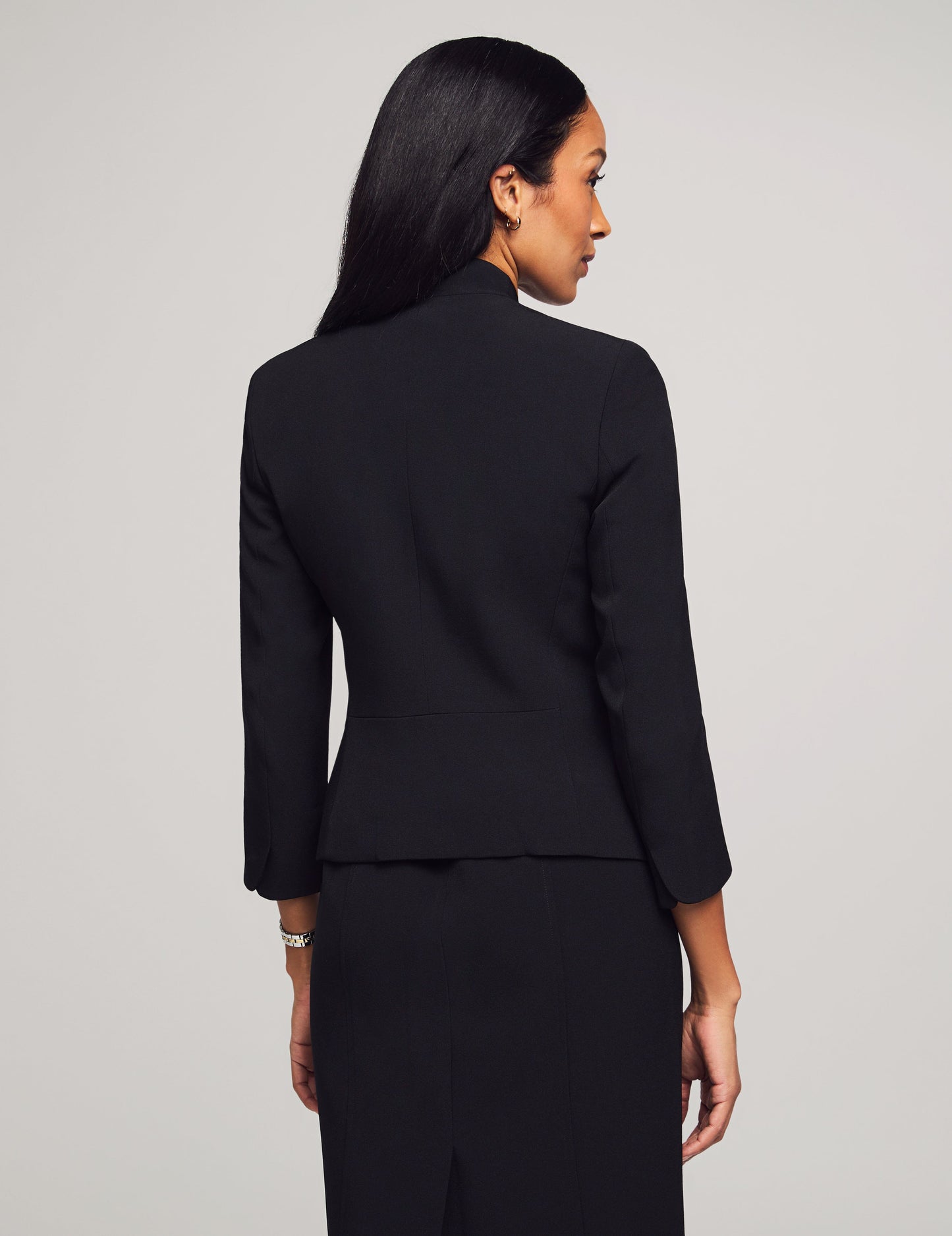 Anne Klein Black Blazer & Sheath Dress Set