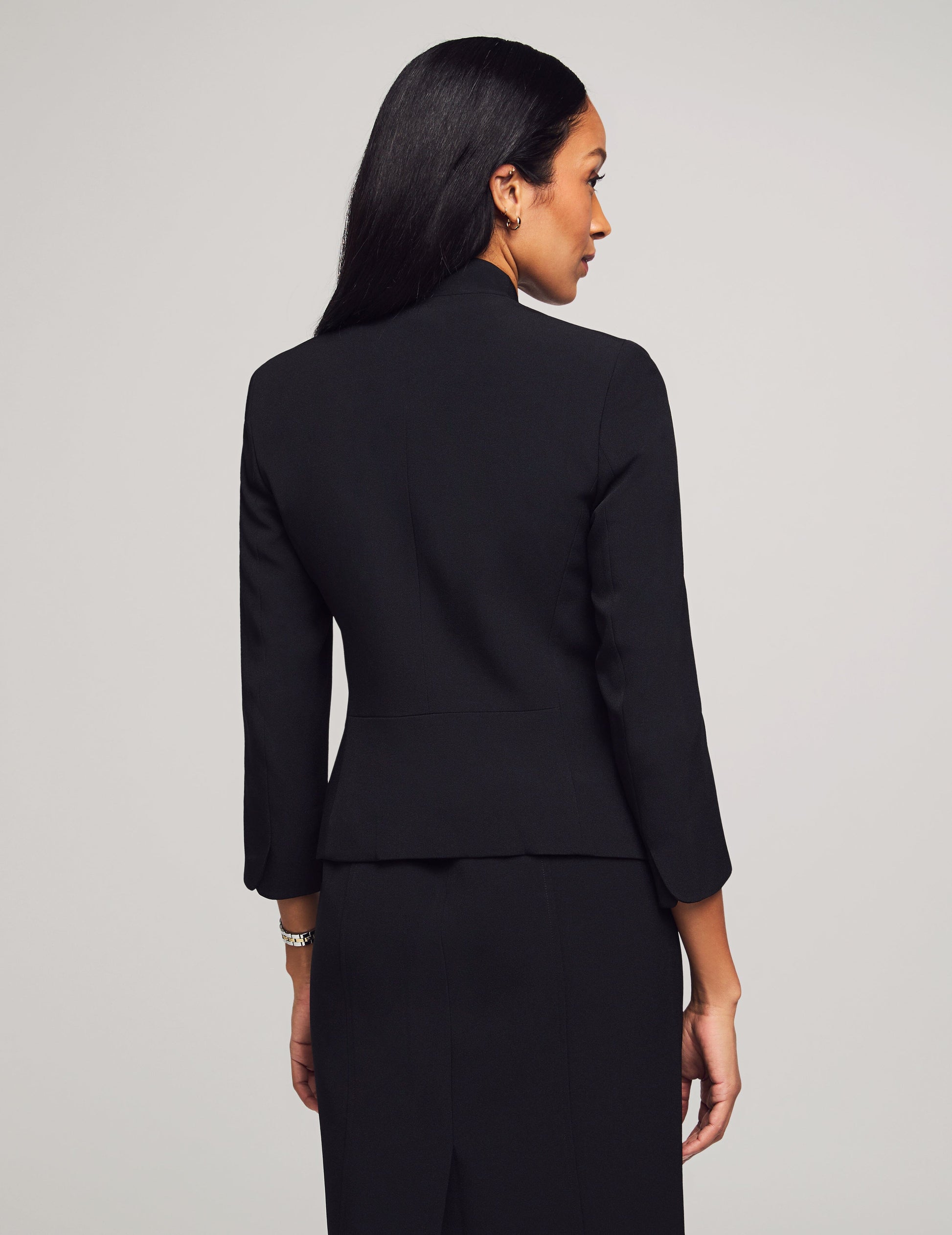 Anne Klein Black Blazer & Sheath Dress Set