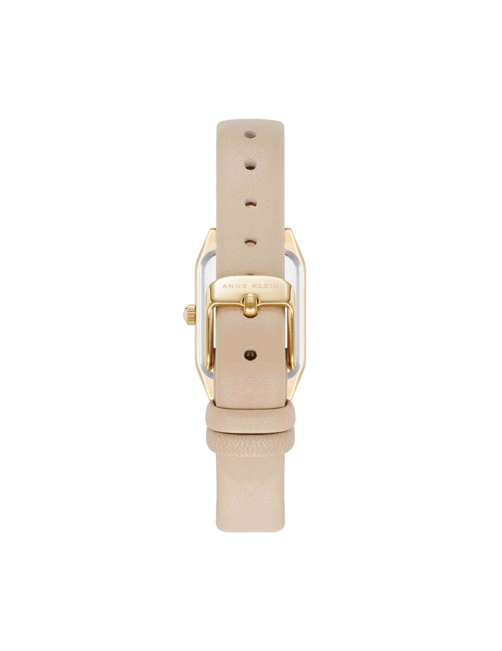 Anne Klein Octagonal Sustainable Leather Band Watch