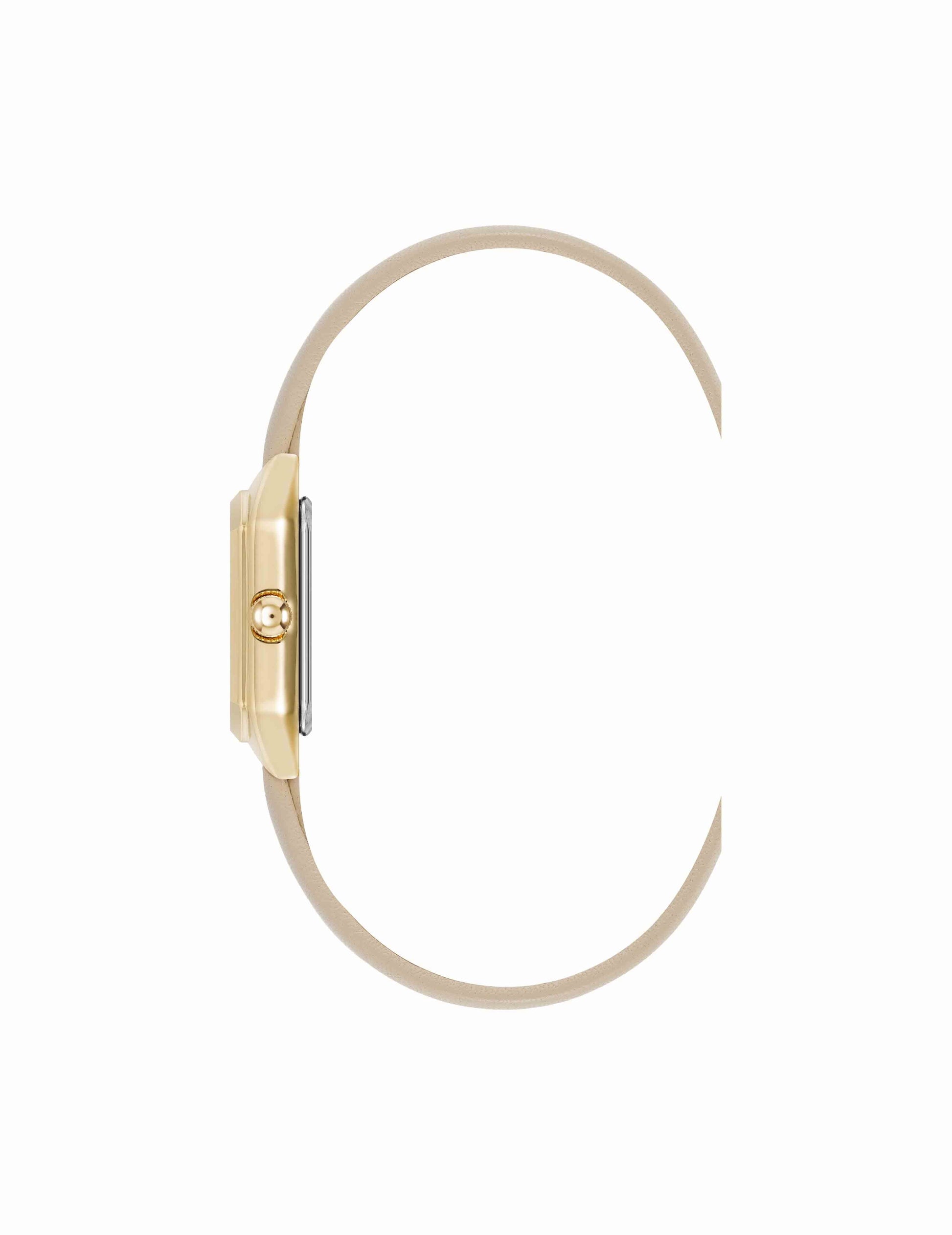 Anne Klein Octagonal Sustainable Leather Band Watch