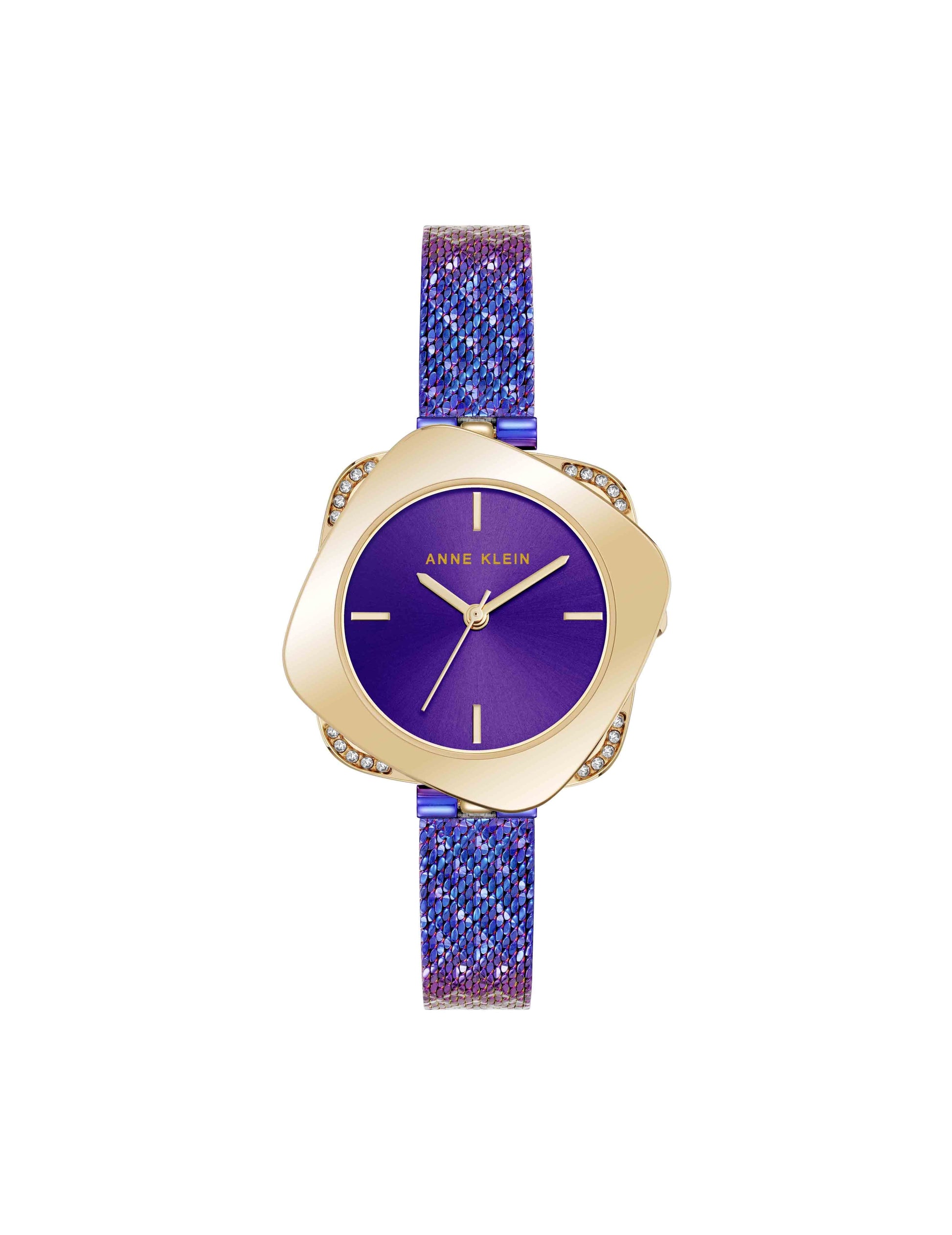Anne Klein Elegant Hidden Crystal Watch