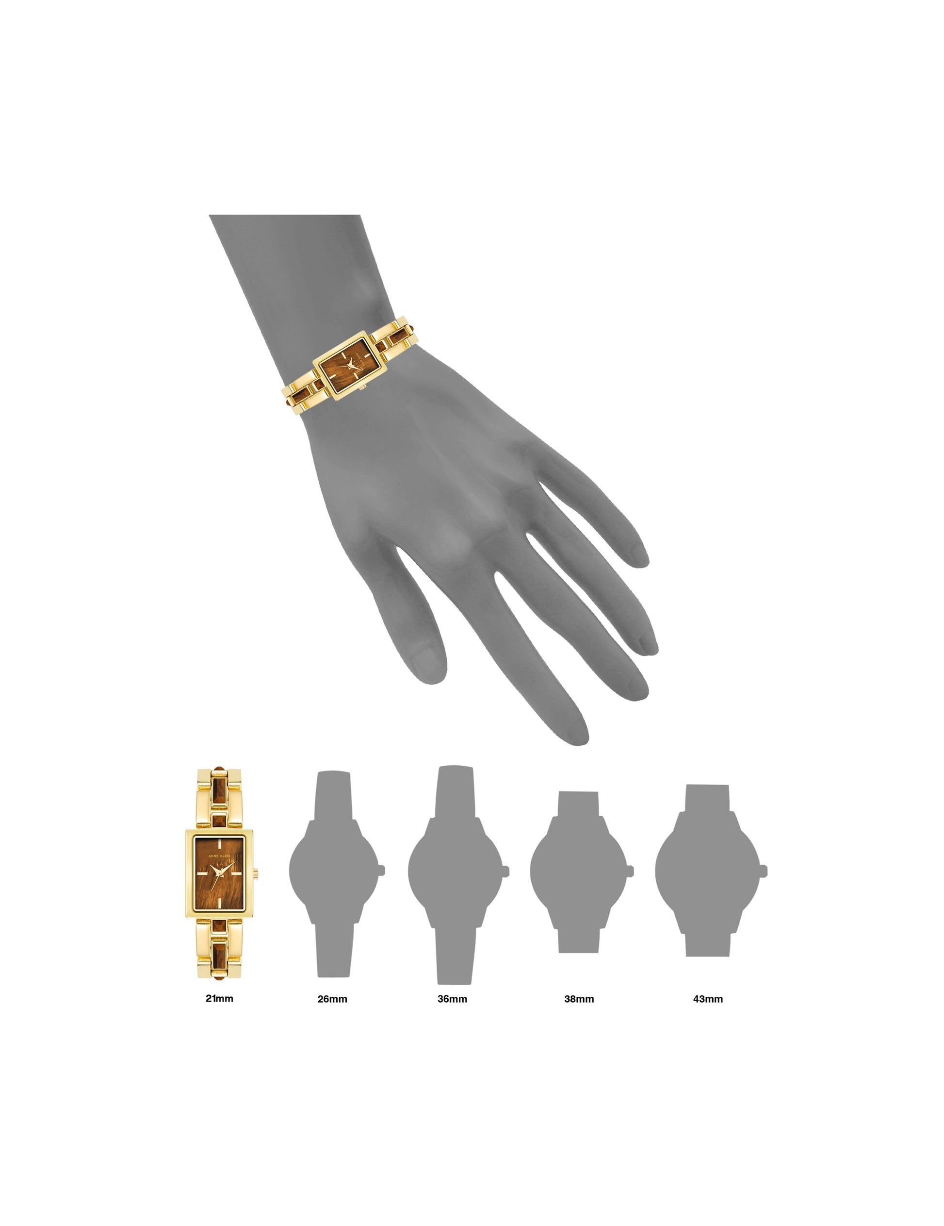 Anne Klein Gemstone Accented Bracelet Watch