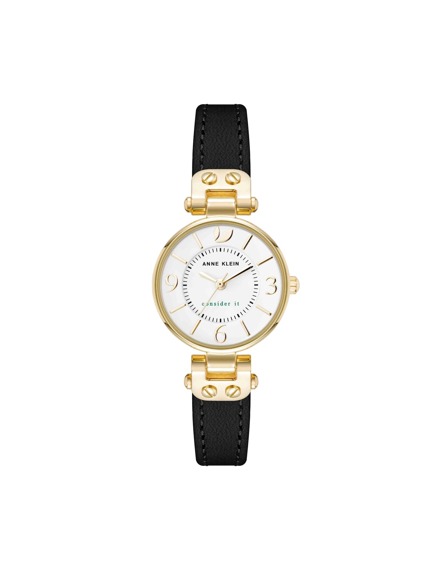 Anne Klein Sustainable Leather Strap Watch