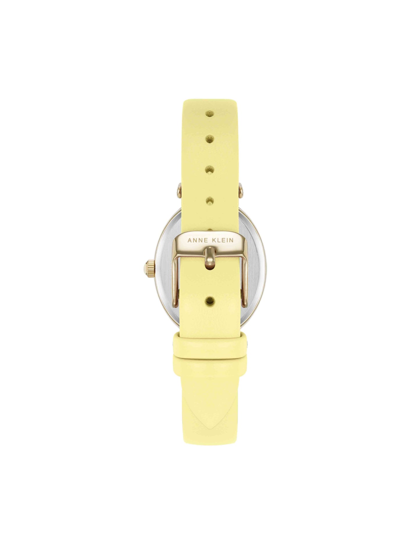 Anne Klein Oval Case Leather Watch