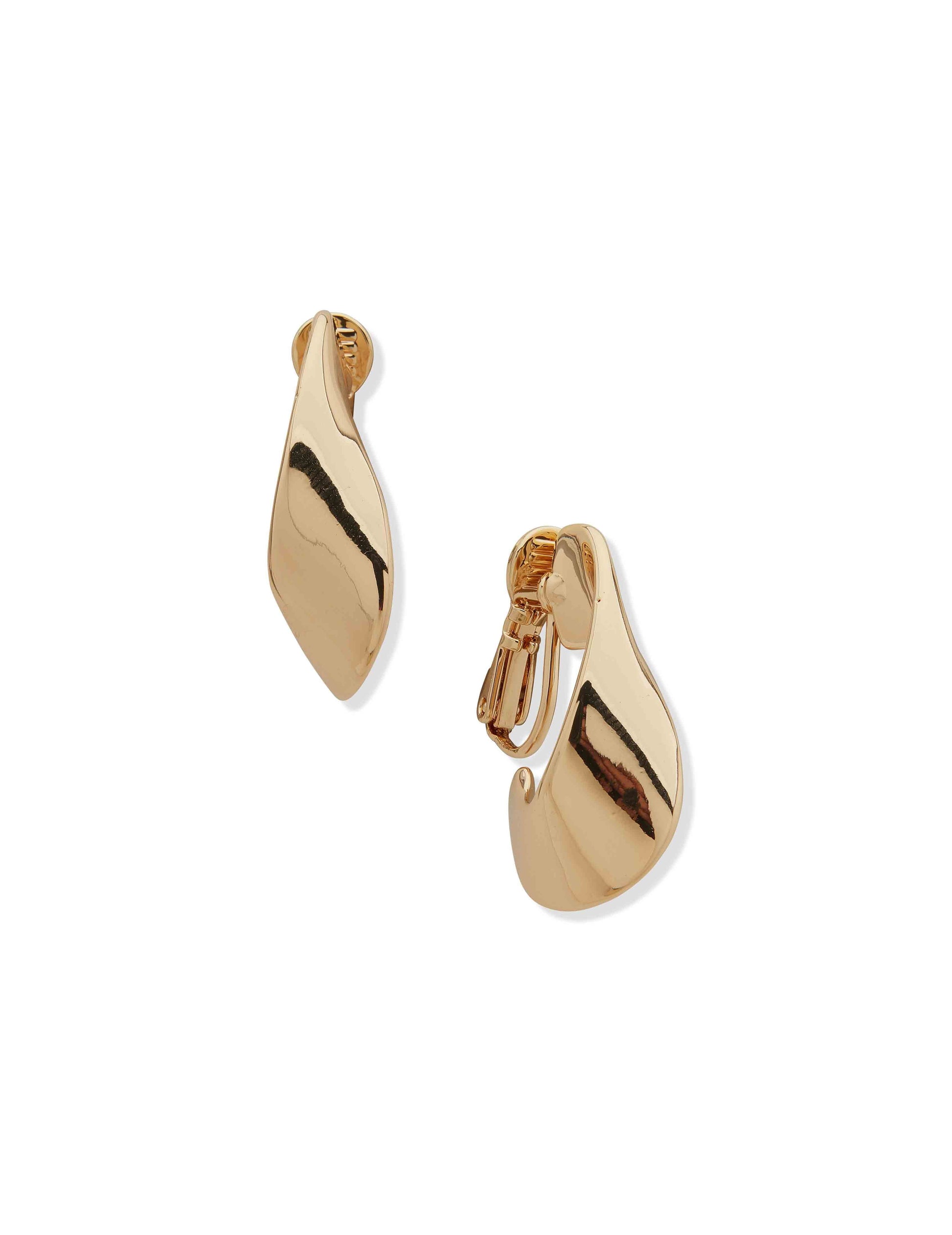 Anne Klein Large Twisted Hoop Earring in Gold-Tone