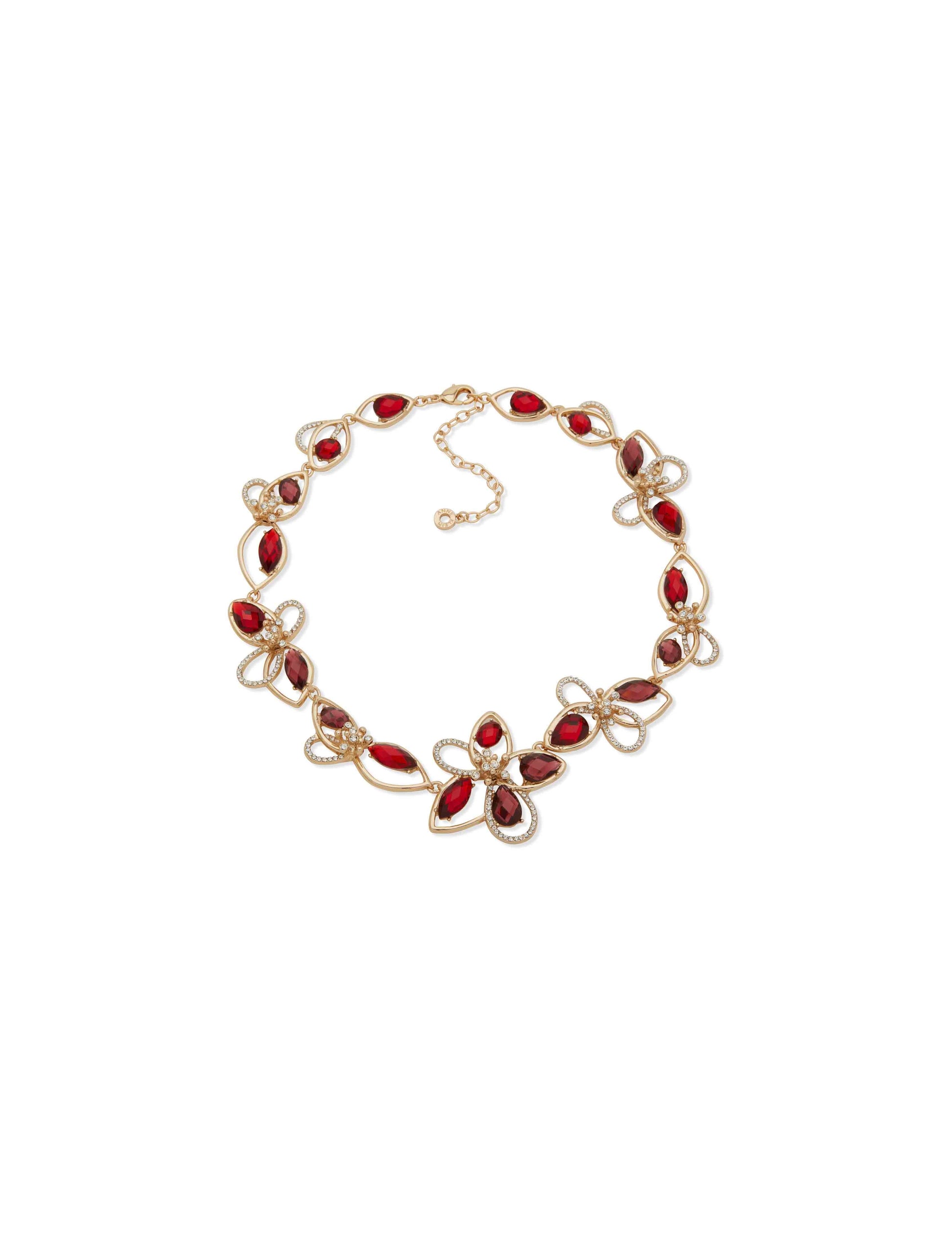 Anne Klein Floral station Drama Necklace