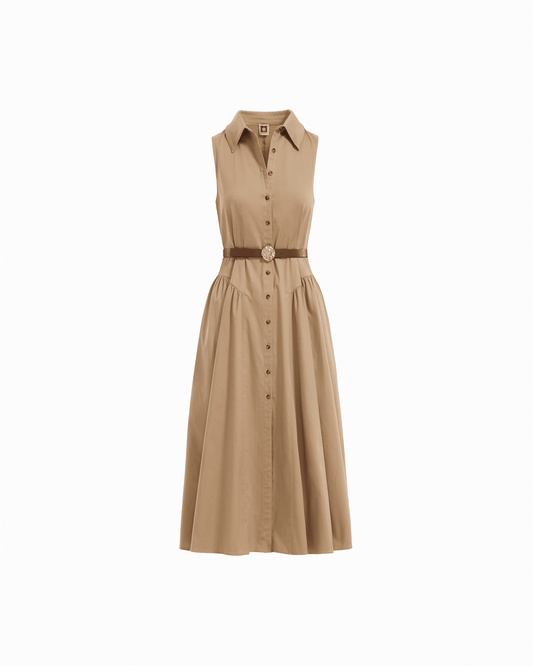 Anne Klein Sleeveless Shirt Dress
