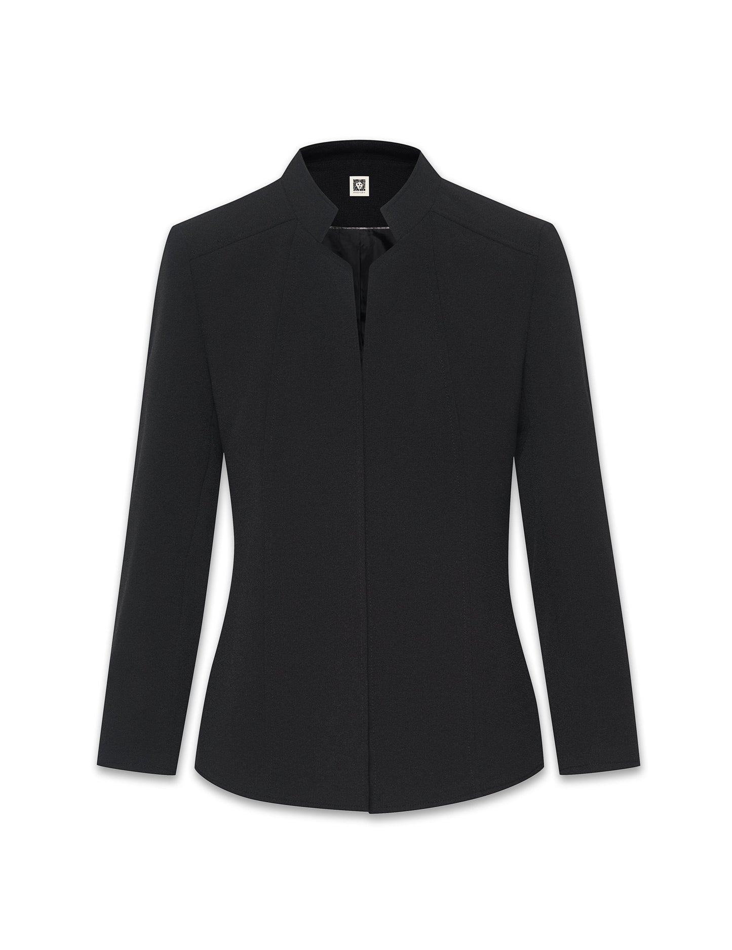 Anne Klein Stand Collar Blazer in Fluid Crepe