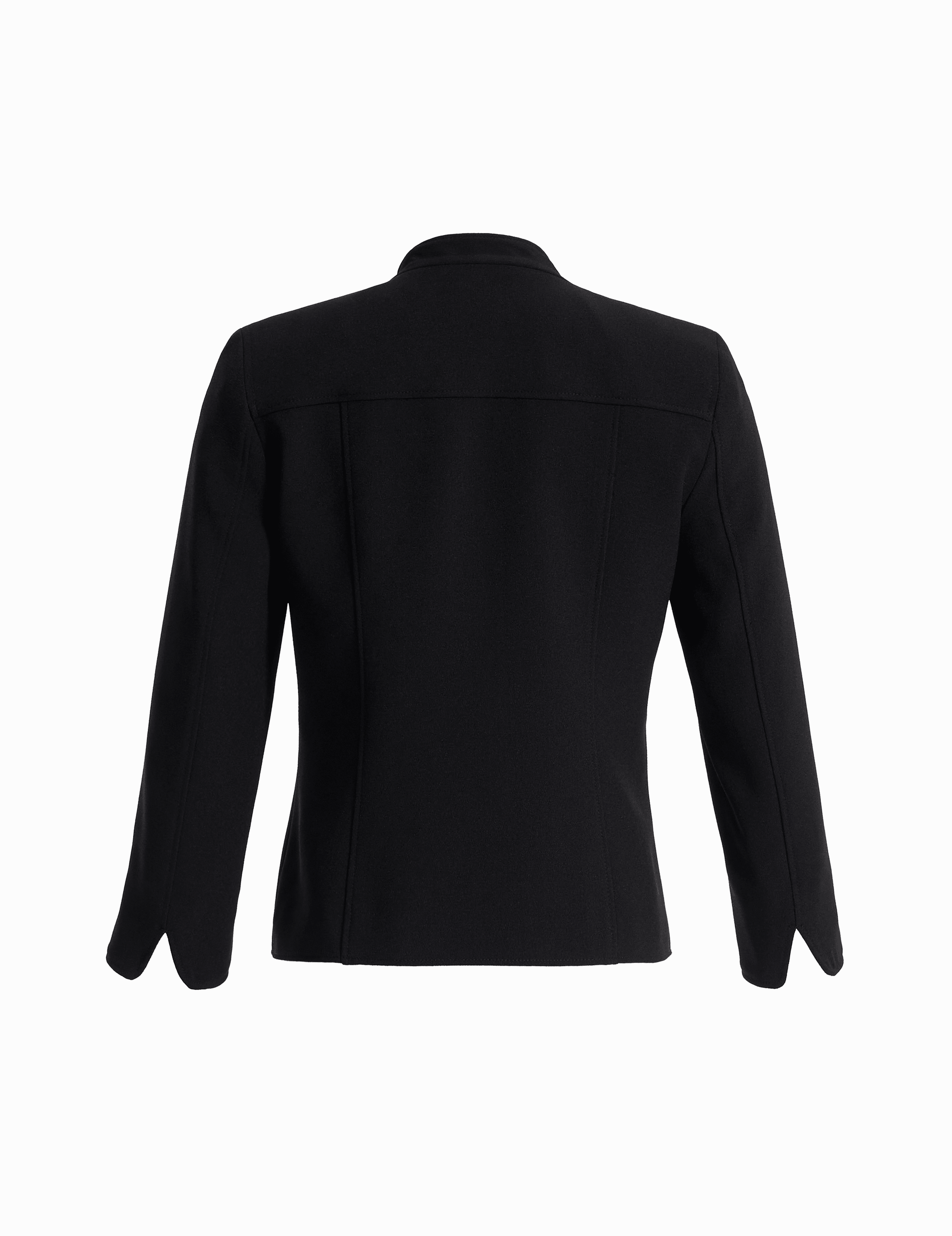 Anne Klein Stand Collar Blazer in Fluid Crepe