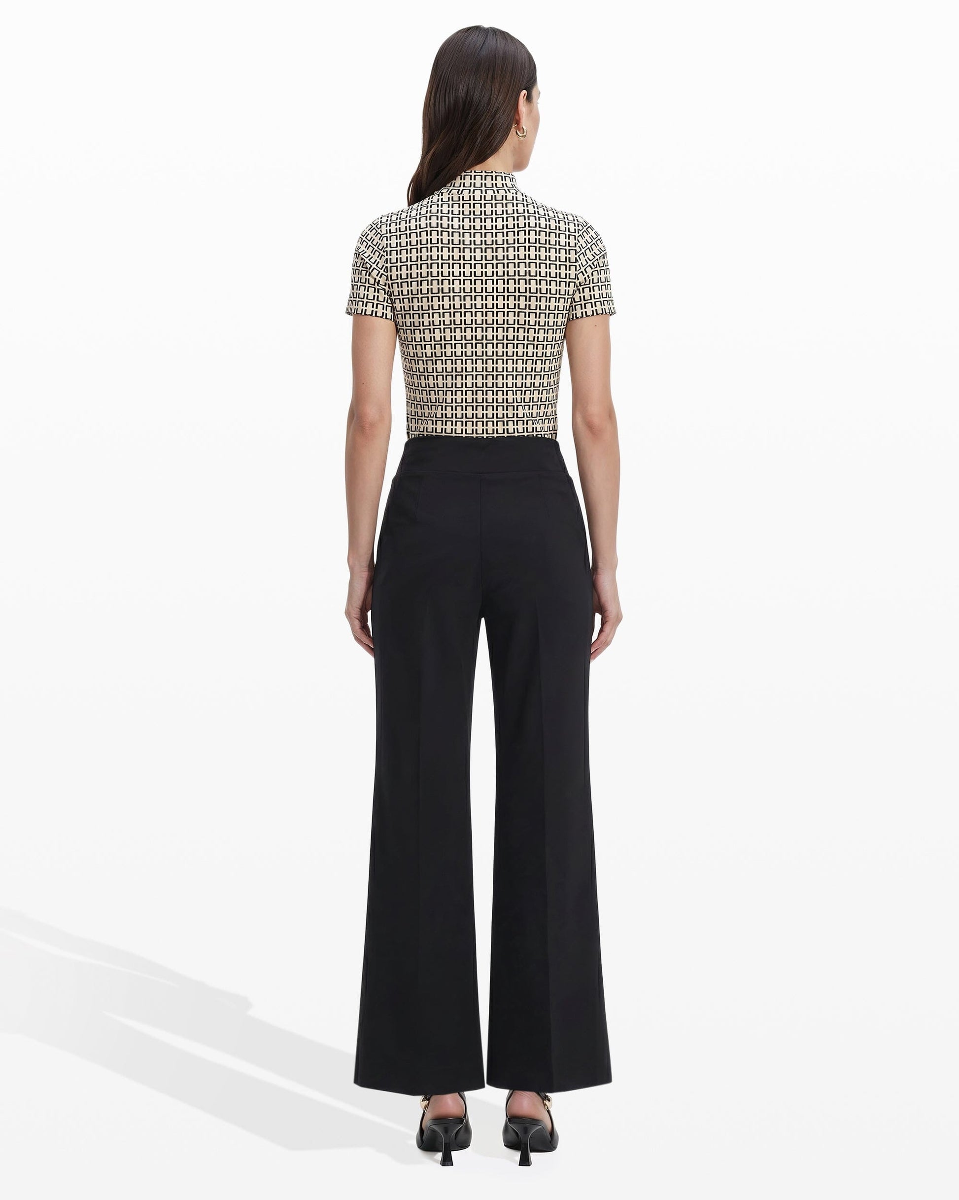 Anne Klein Pull On Wide Leg Pant in Black