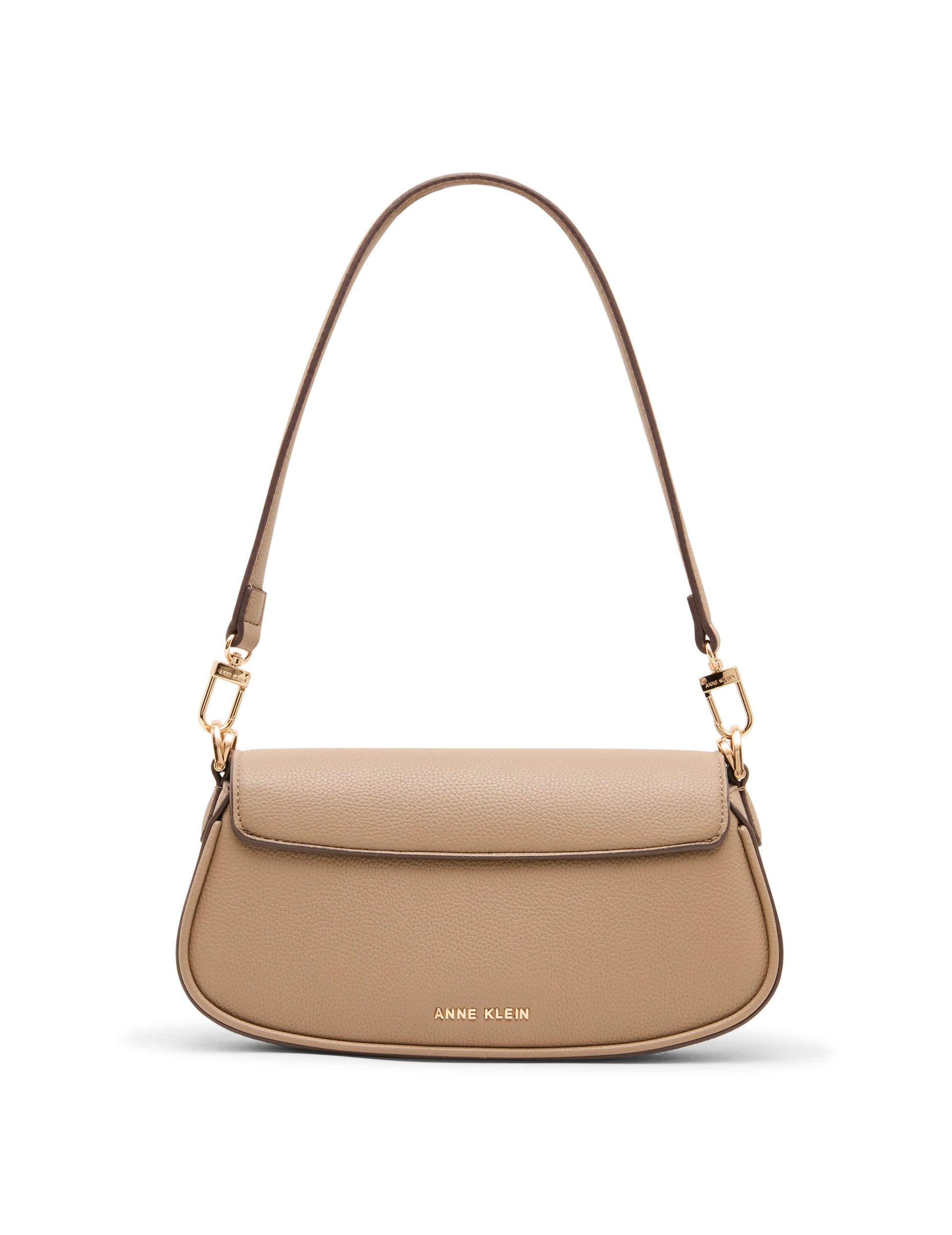 Anne Klein Tortoise Chain Link Shoulder Bag in Truffle
