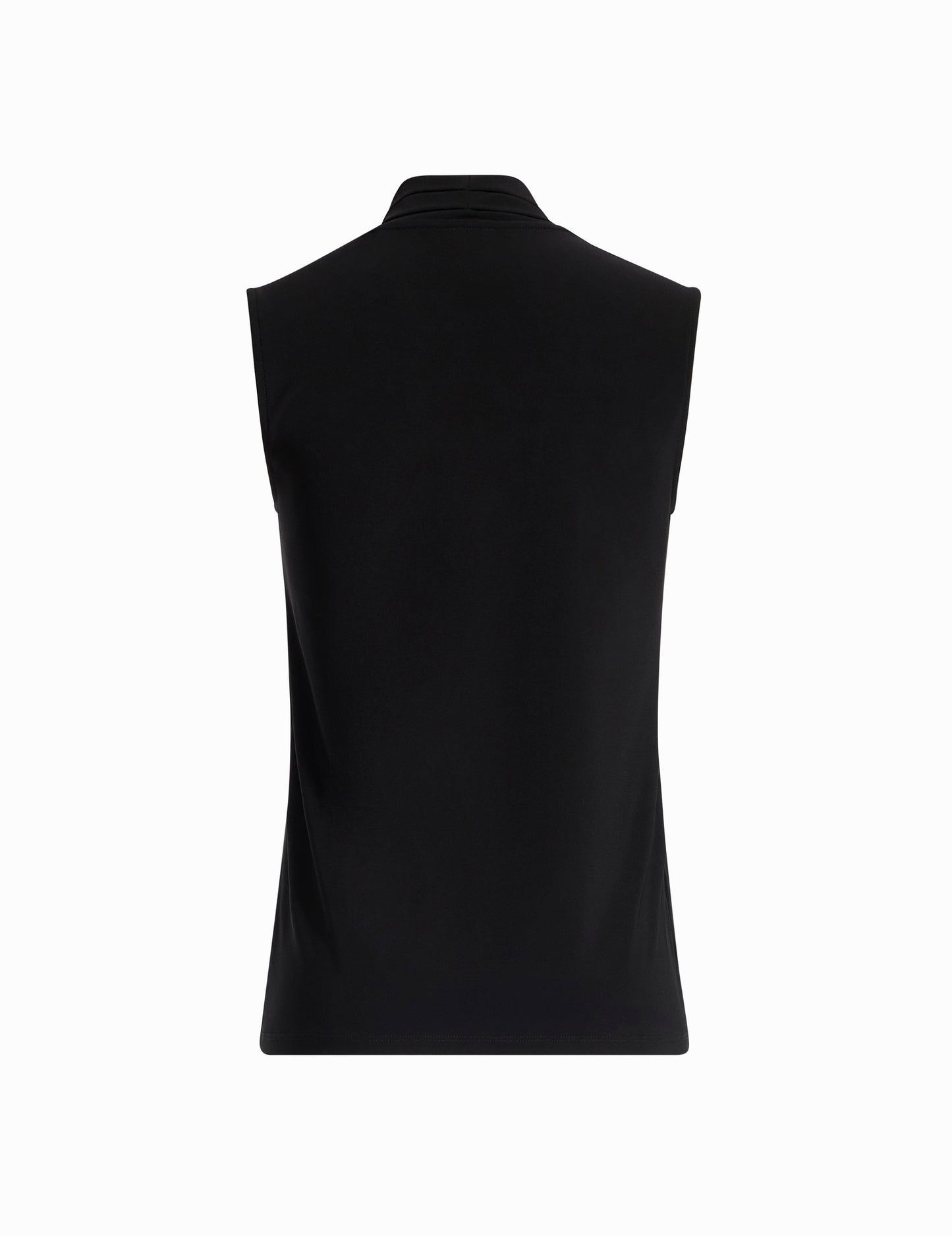 Anne Klein V-Neck Triple Pleat Sleeveless Top