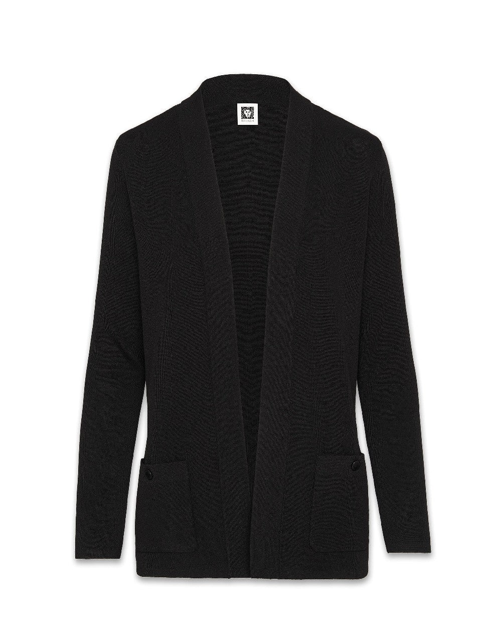 Anne Klein Front Pocket Cardigan in Black