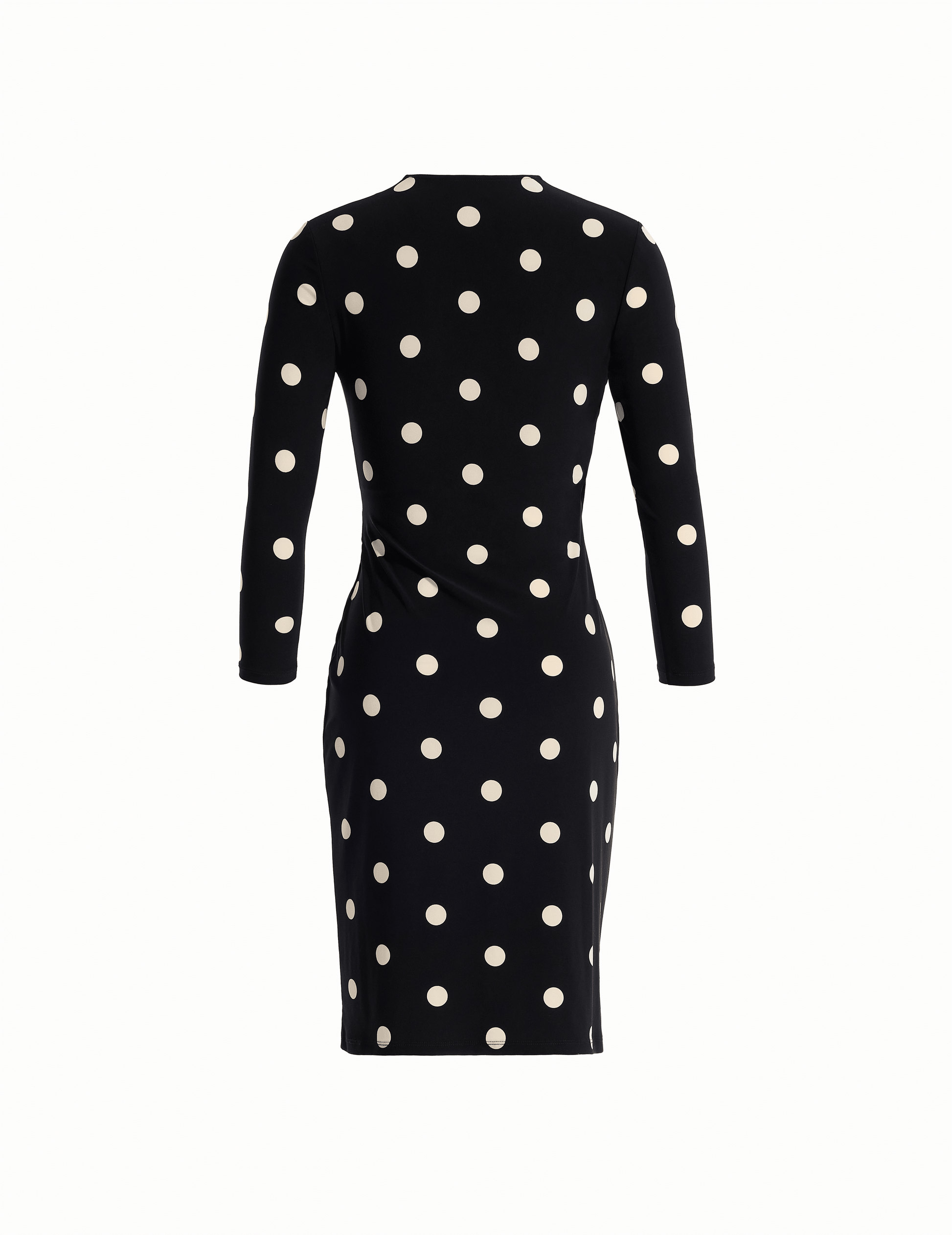 Anne Klein Dot Print Faux Wrap Dress
