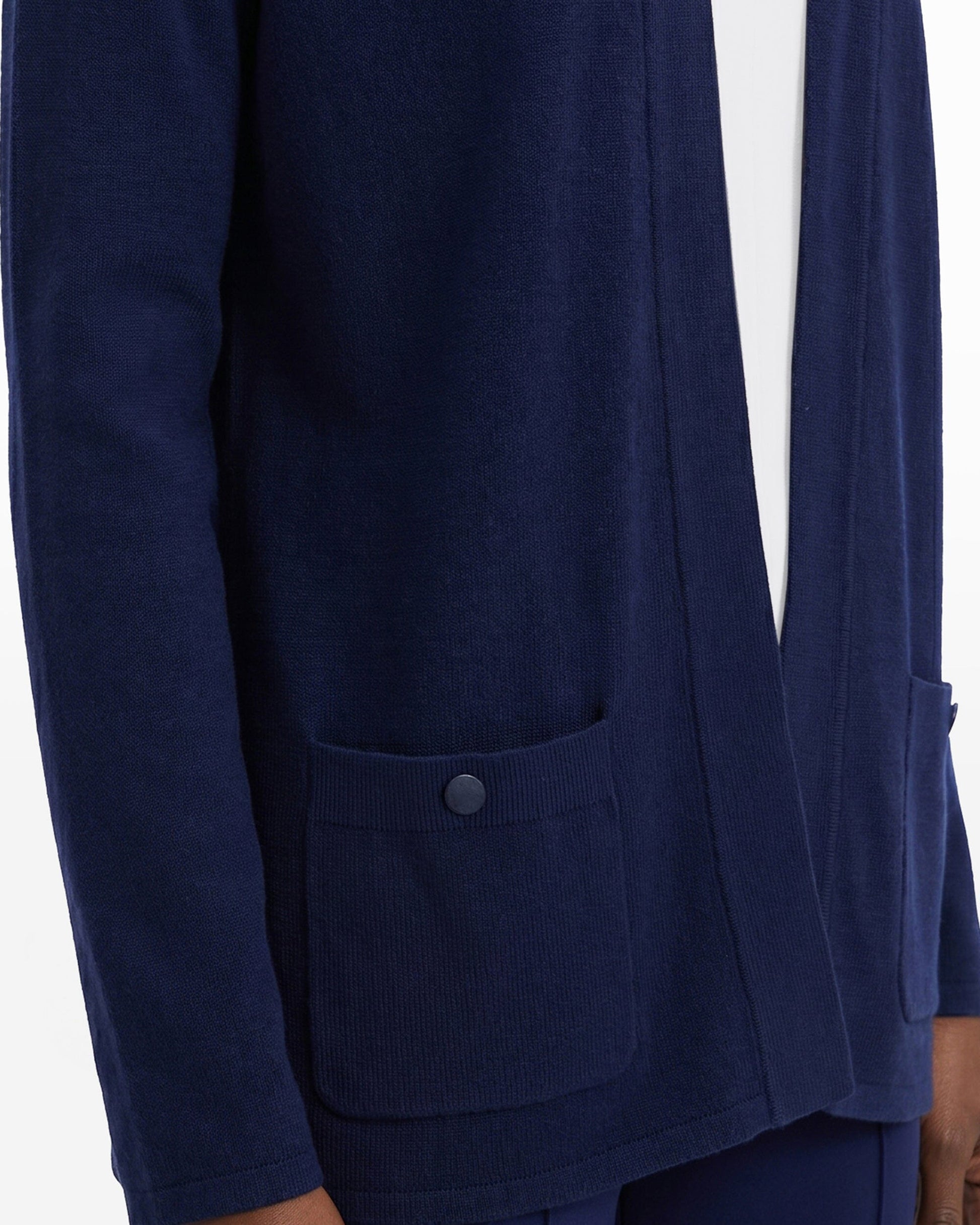 Anne Klein Open-Front Cardigan with Pockets