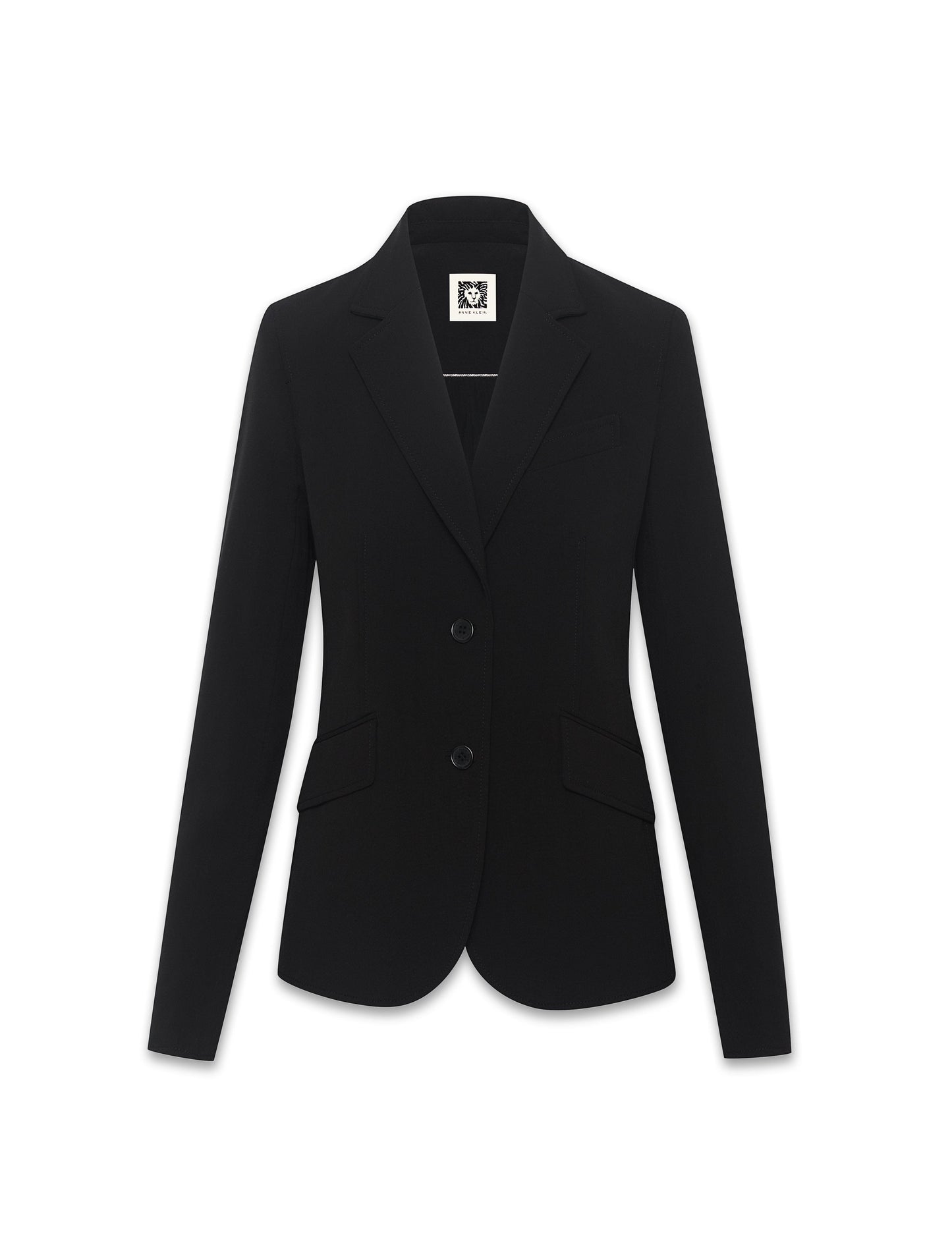 Anne Klein Notch Collar 2 Button Blazer in Black