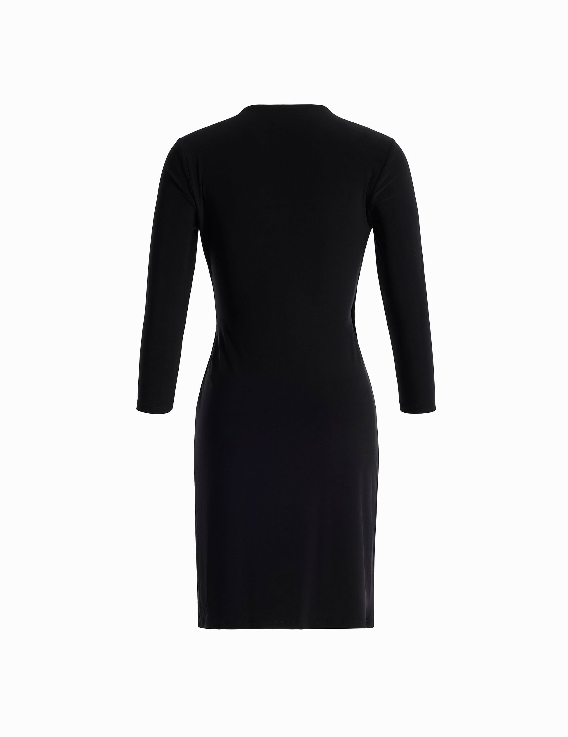 Anne Klein Faux Wrap Dress in Black