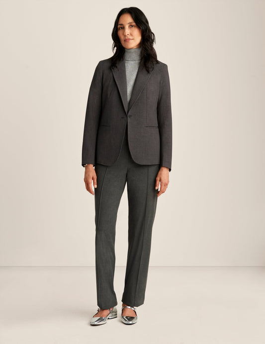 Anne Klein Melange Single Button Blazer
