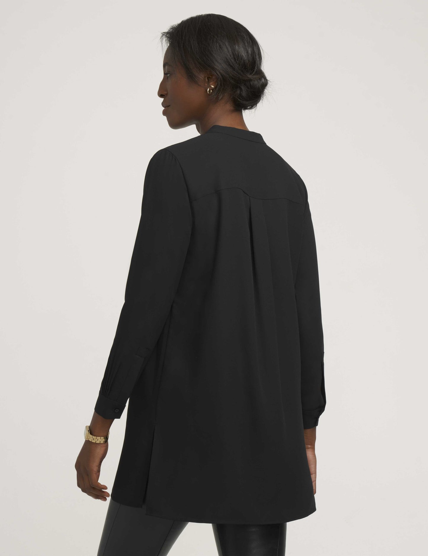 Anne Klein Long Length Tunic in Black