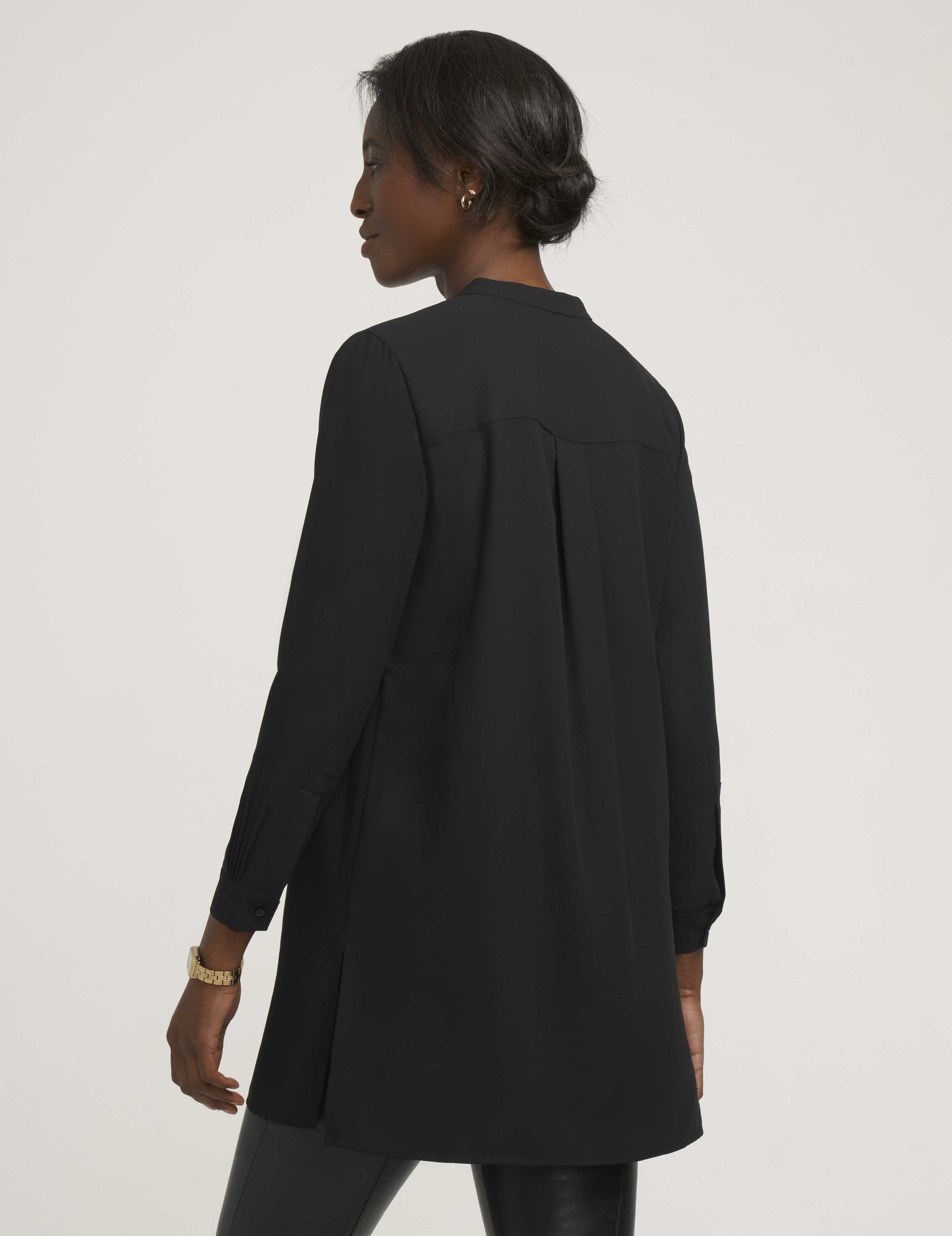 Anne Klein Long Length Tunic in Black