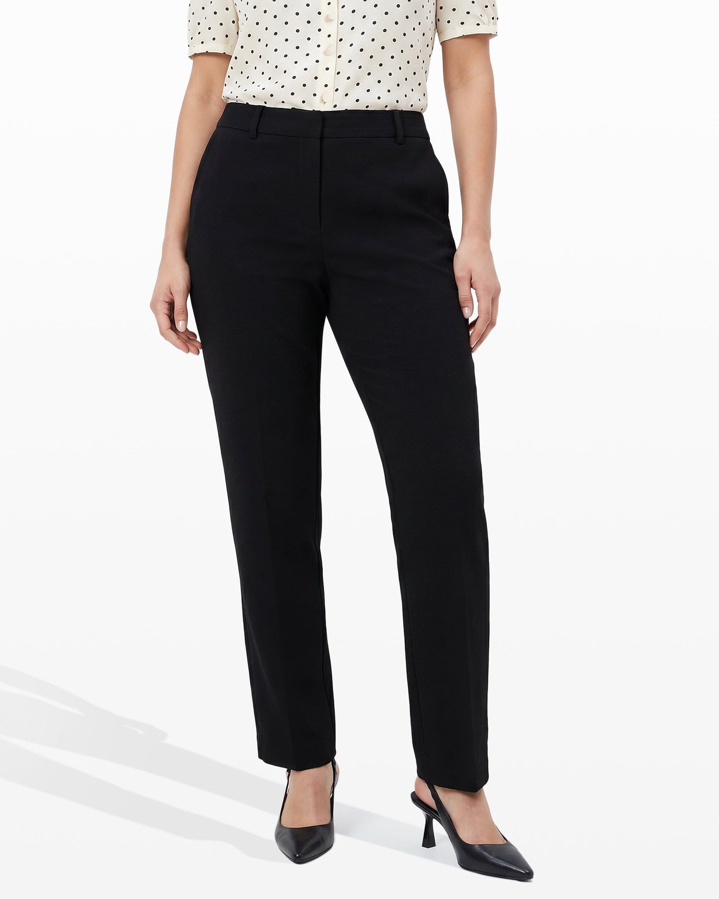 Anne Klein Flare Leg Dress Pant in Black